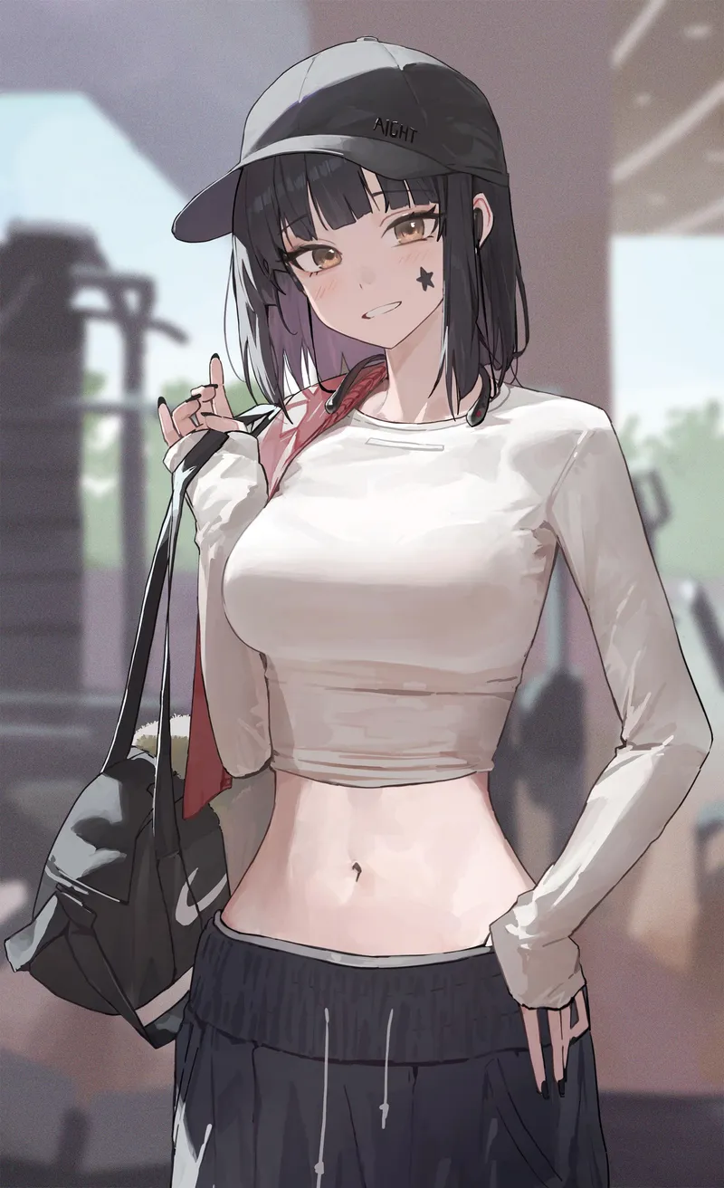 Thumbnail Casual girl at the gym [Original]