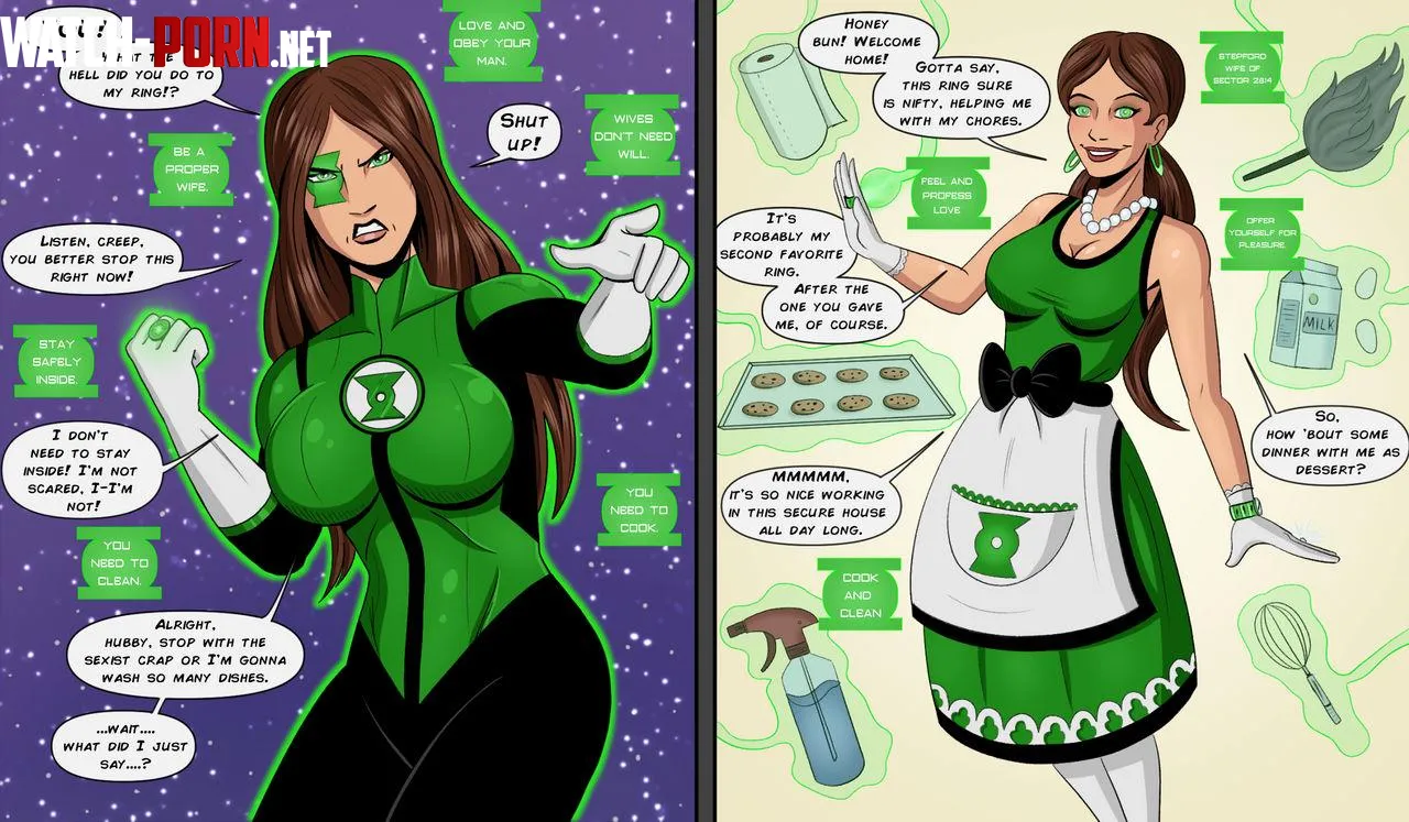 Beware Her Power! Green Lantern Wife! (PolManning) by BenCognitZerO