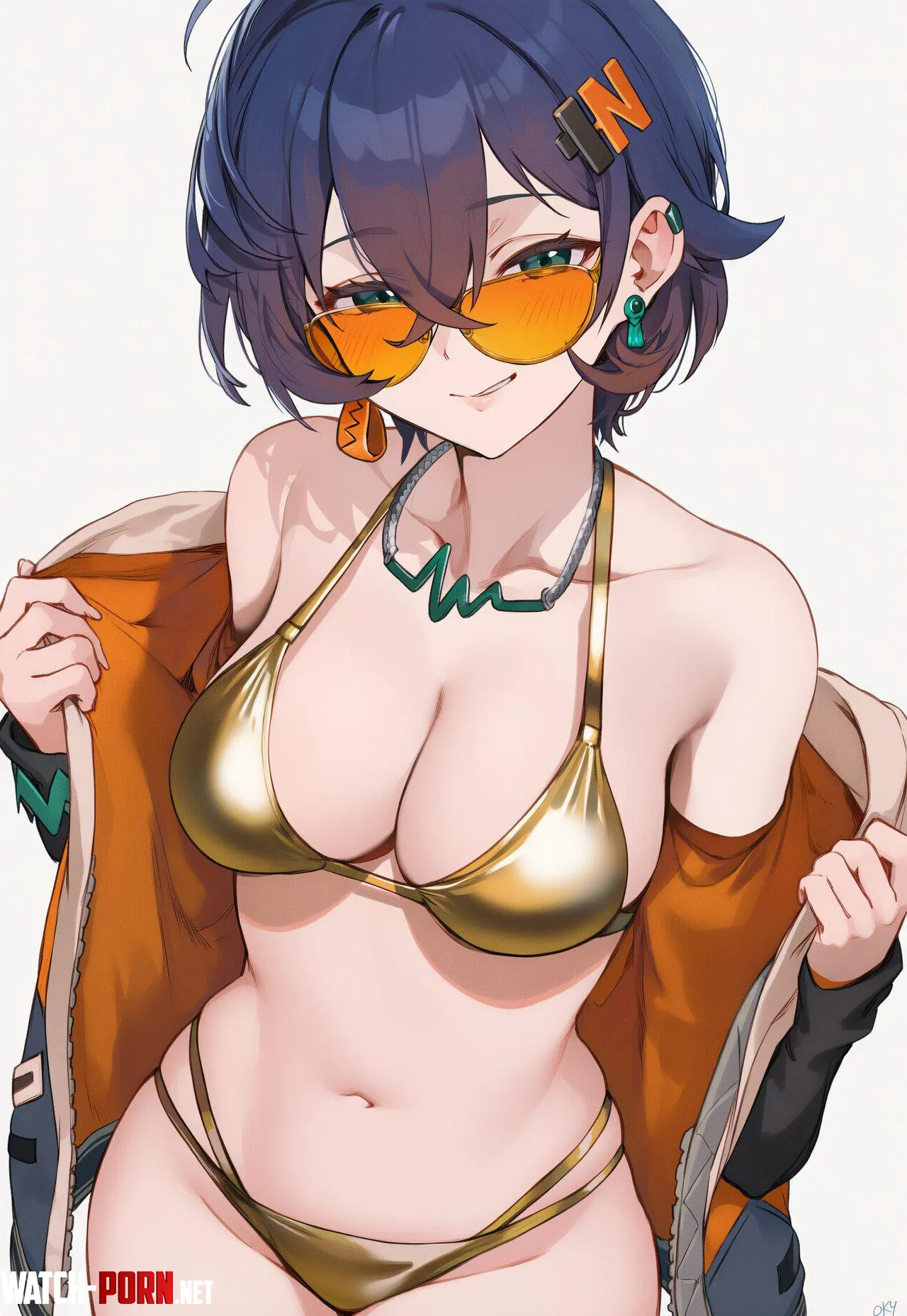 Belle unveiling the golden bikini 😎 (@SetsuManga2) [ZZZ] by WaddleDynasty