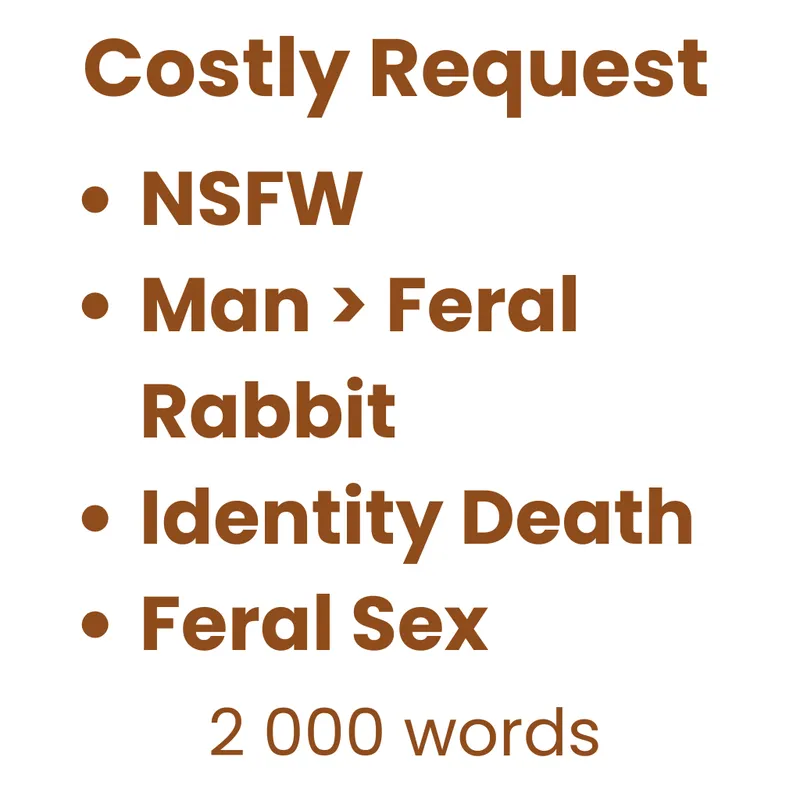 Thumbnail Costly Request by Lim2357 (MTF, Feral Sex, Rabbit) <CW: Identity Death>