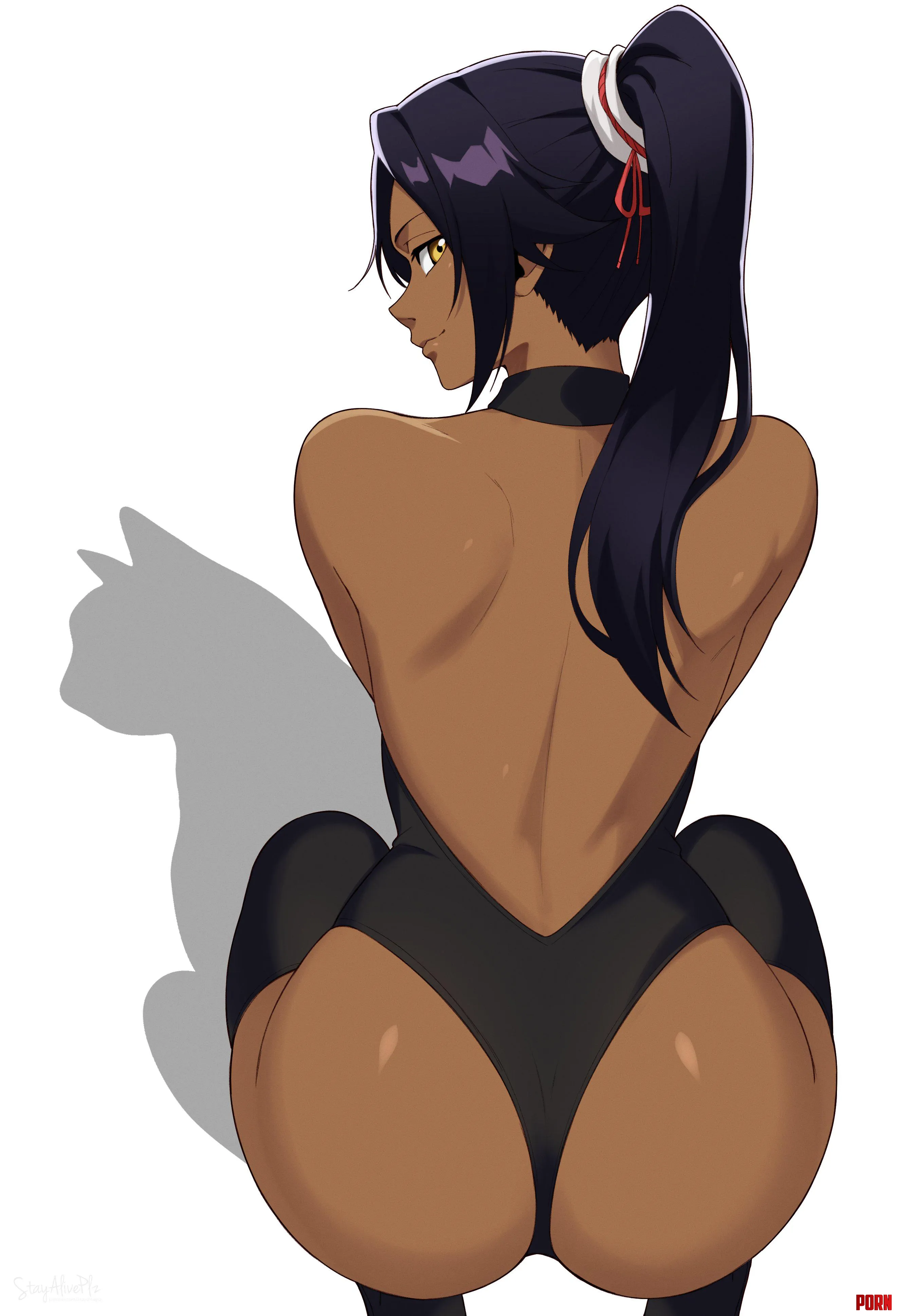 Yoruichi's Back [Bleach] by A_MASSIVE_PERVERT