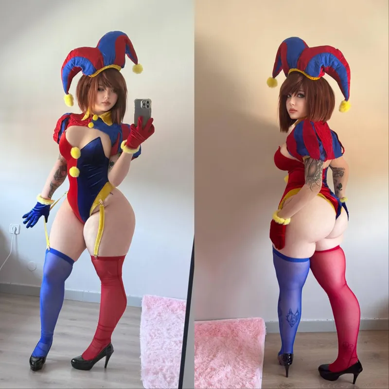 Thumbnail Pomni cosplayed by Kuroitsne