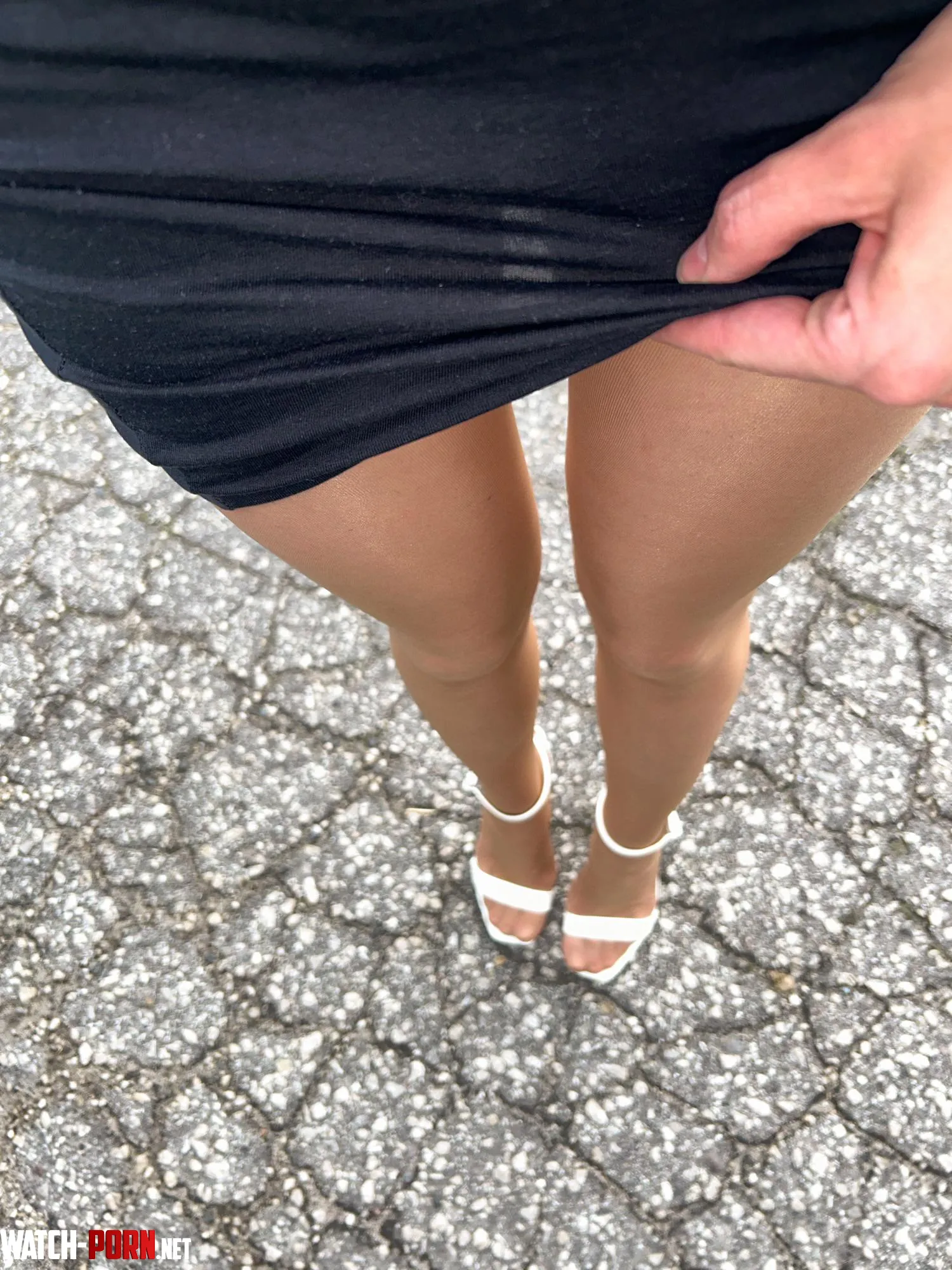 This dress rides up every few steps so I stopped pulling it down by electric_miss
