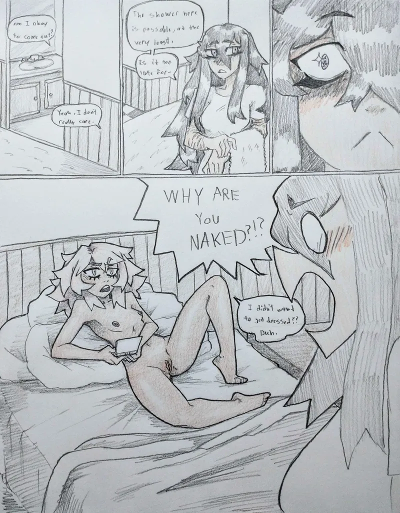 Thumbnail Natsuri hotel room comic p1 (Yuri, Natsuki) (by @Father_Droc)