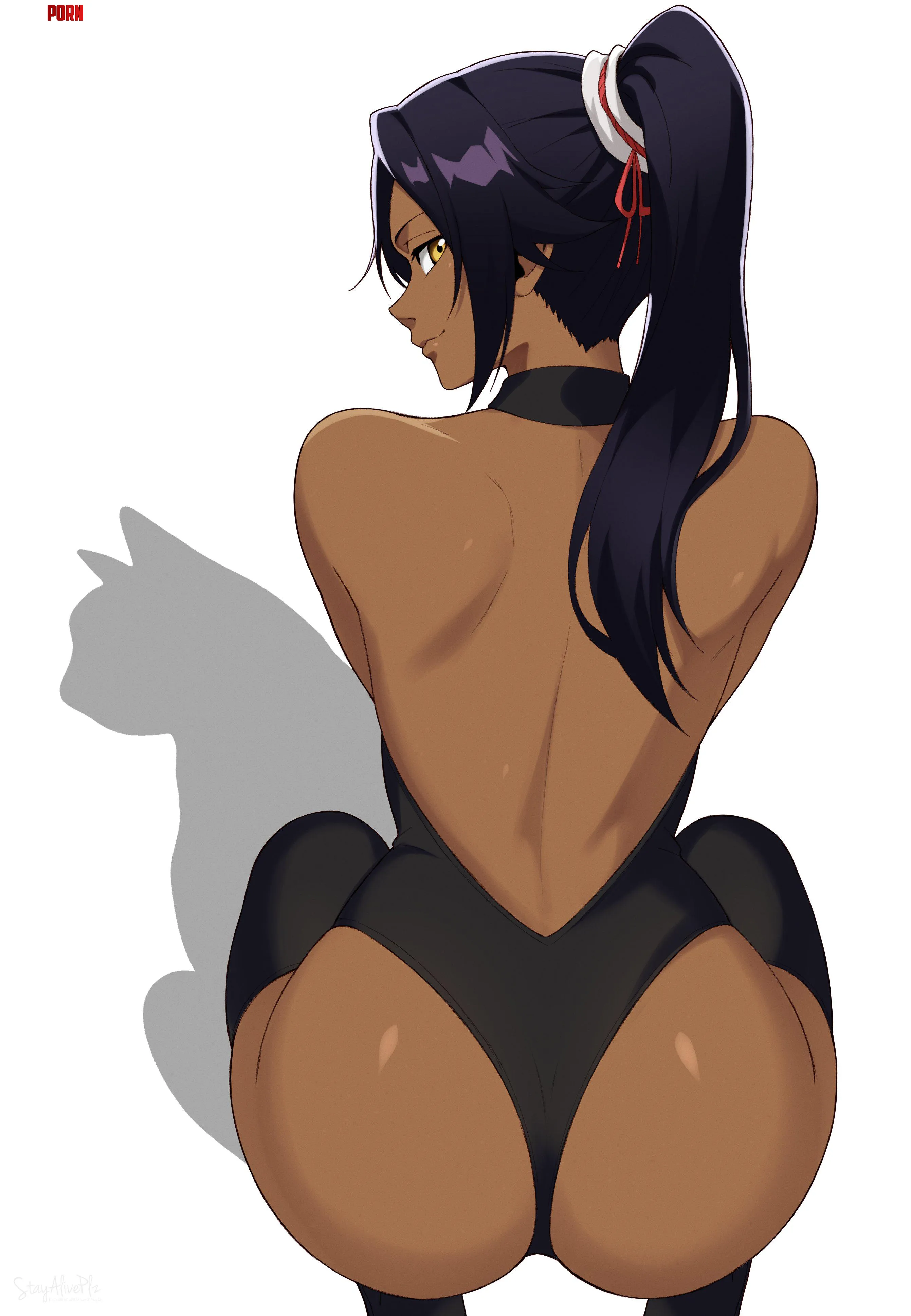 Yoruichi's Back [Bleach] by A_MASSIVE_PERVERT