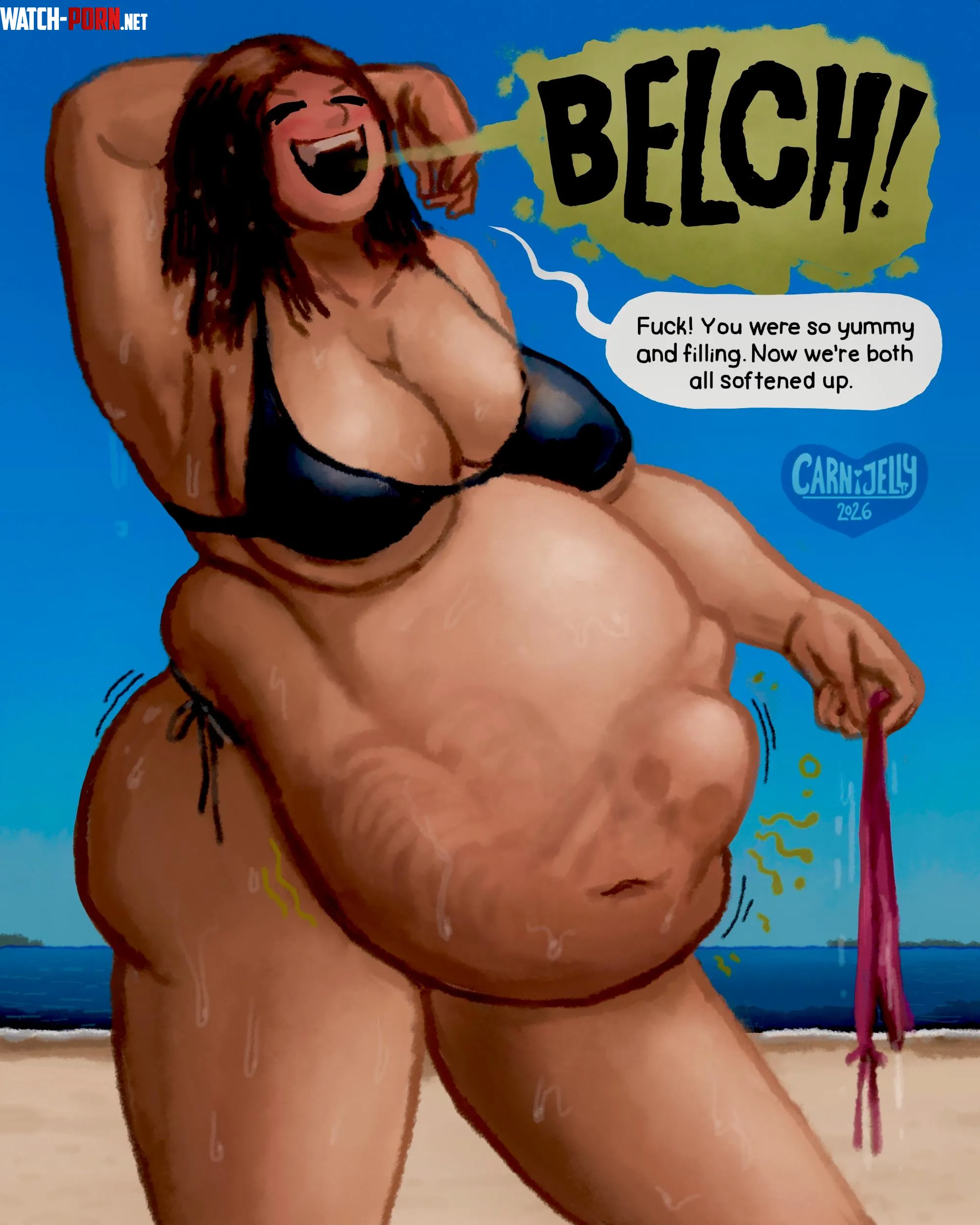 {image} Beach Body (art by me/Carni) by CarnivoreJelly