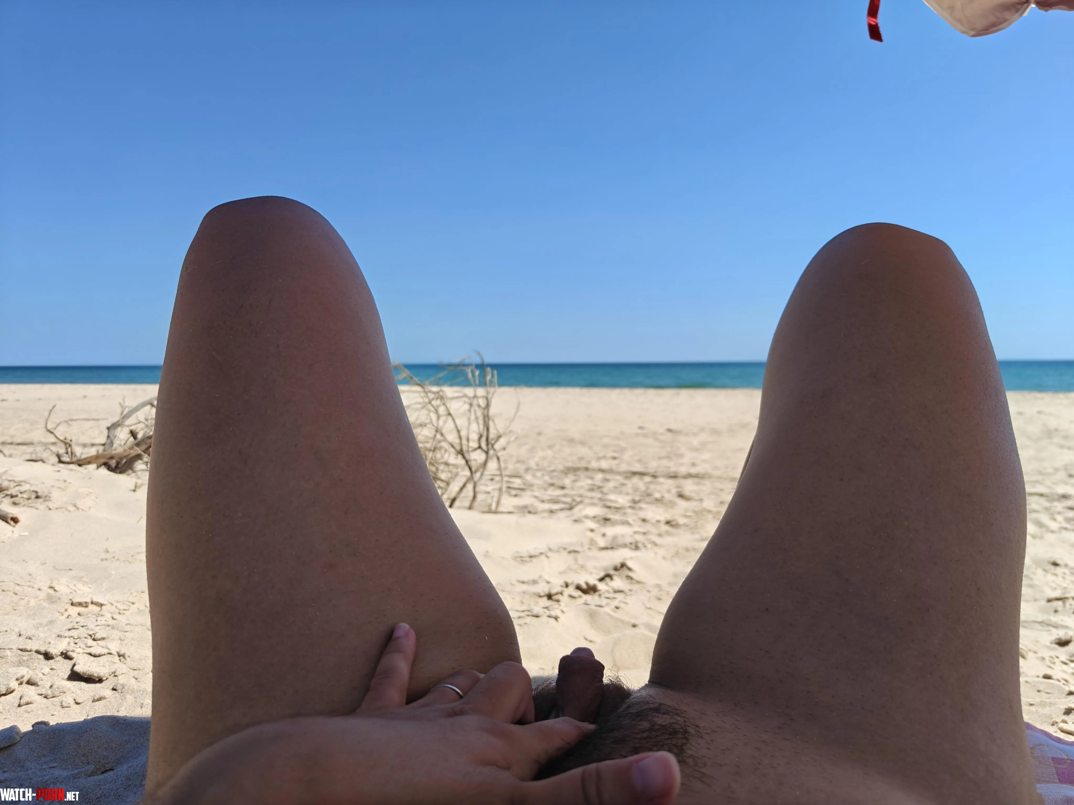Showing off at the beach ⛱️ by Confuseeeed
