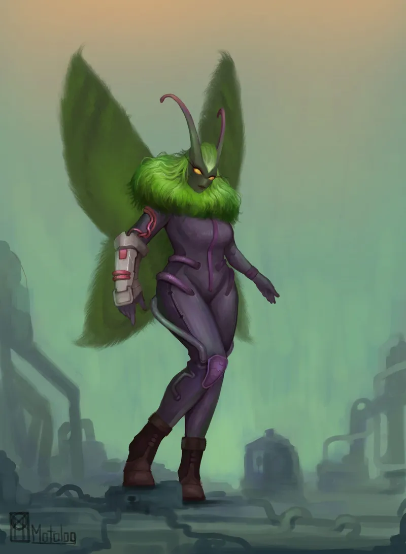 Thumbnail Moth lady by me