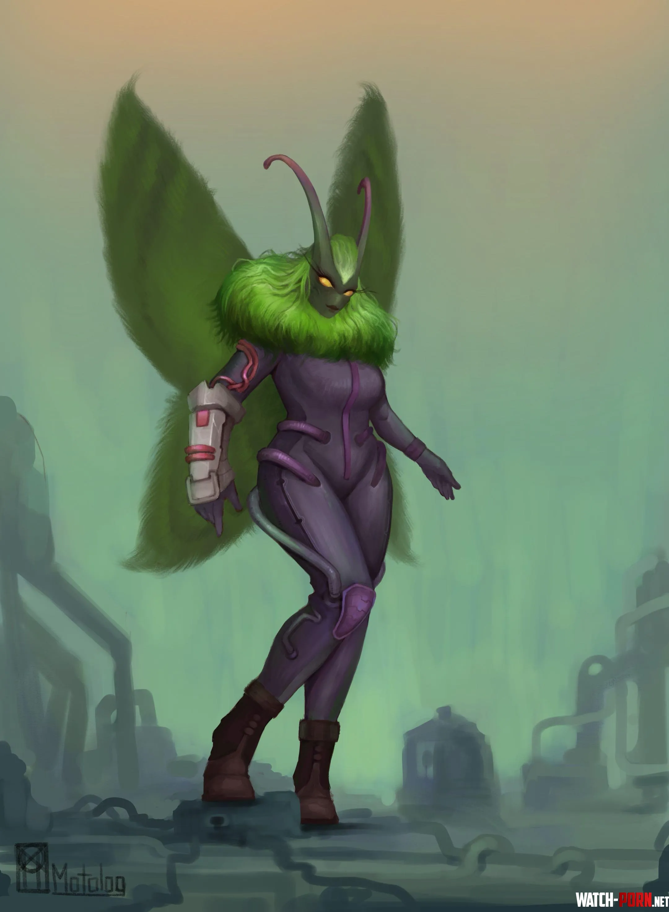 Moth lady by me by Njarla