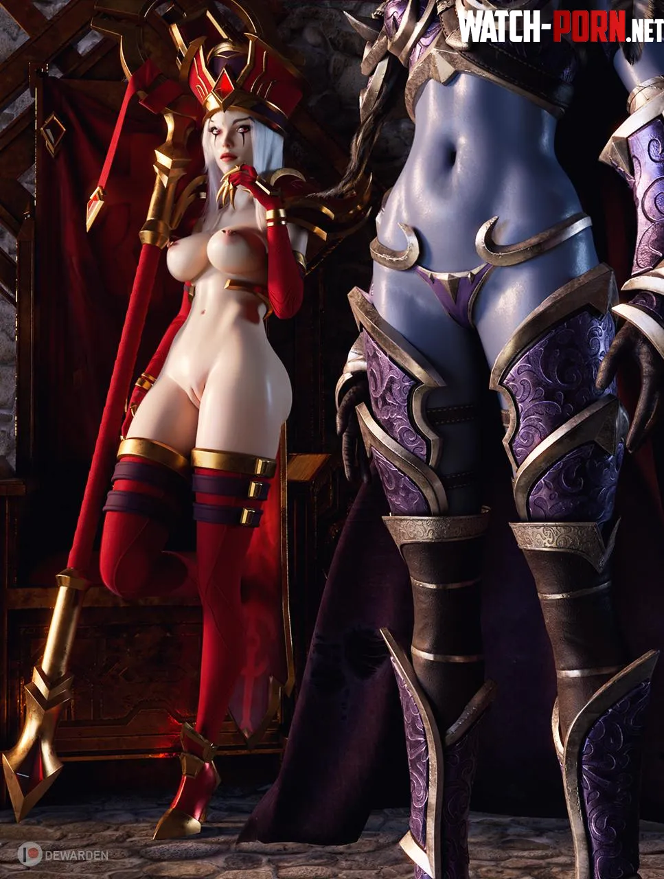 Sally Whitemane &amp; Sylvanas (Dewardenart) [World of Warcraft] by Cortxna