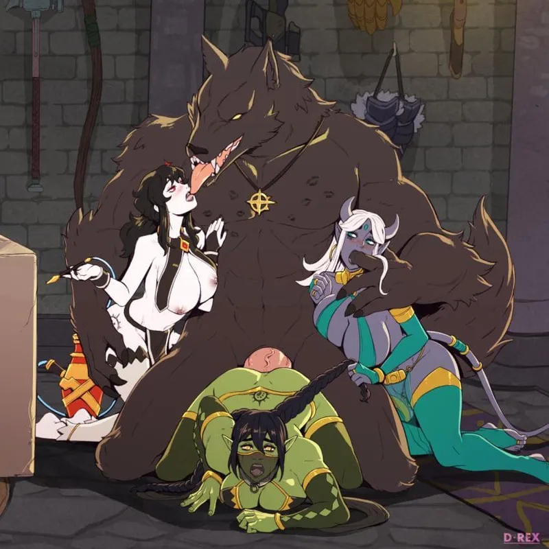 Thumbnail Party defeated and dominated by the werewolf