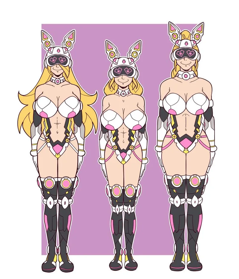 Thumbnail The blonde Nintendo trio in bunny suites (ef-nsfw)