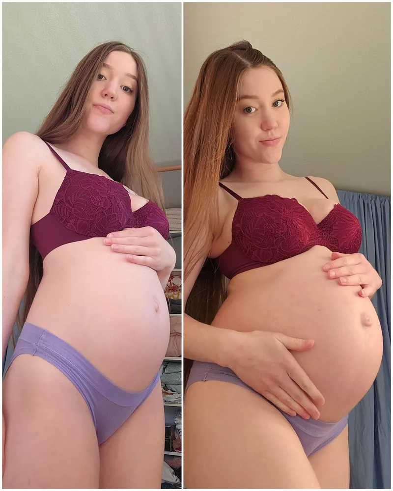 Thumbnail 18 vs 38 weeks pregnant