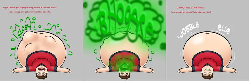 Thumbnail {Comic} Pred Boy Belly (By EctoplasmicResidue)