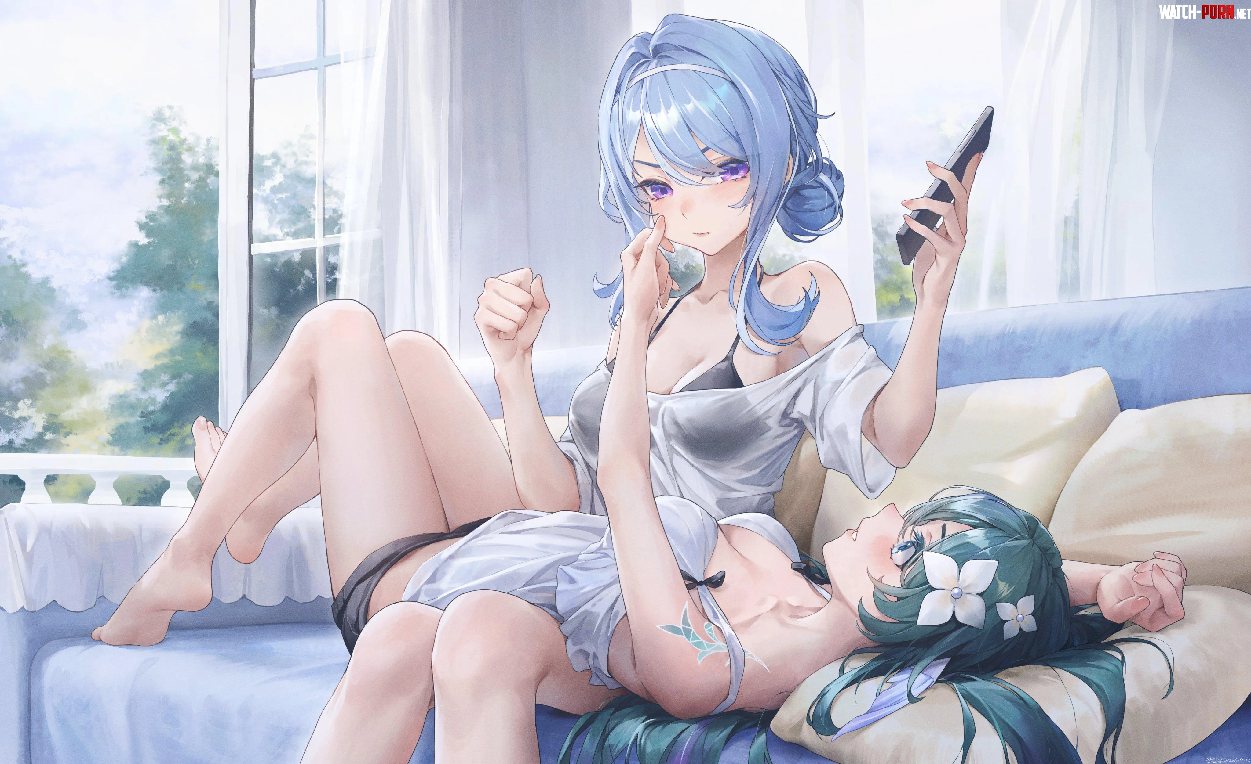 A chill day together [Genshin impact] by No_Return_5610