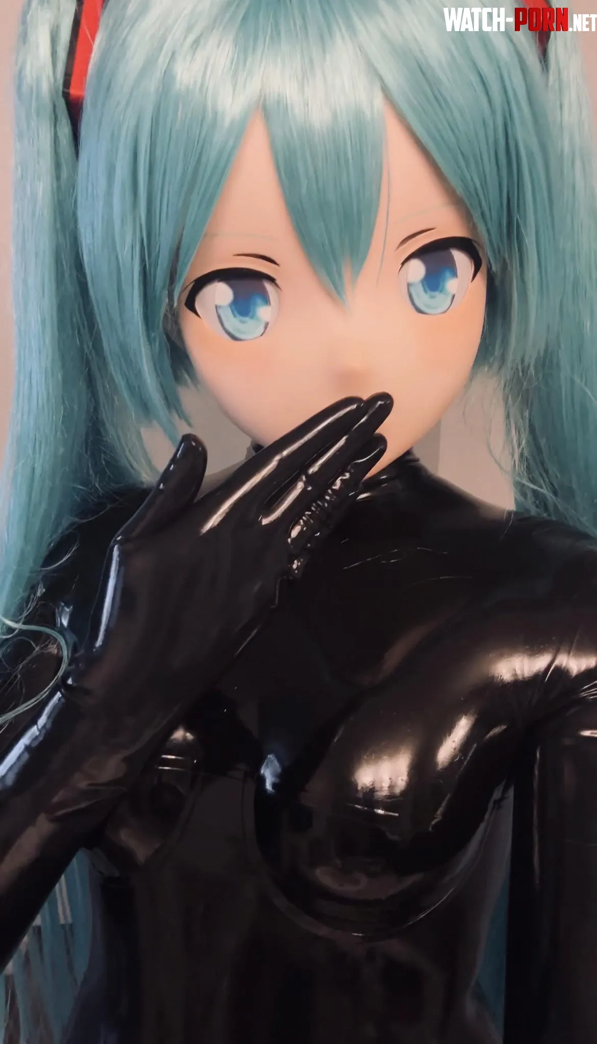 Rubber Kiss 🩵 by SexyCutieTgirl