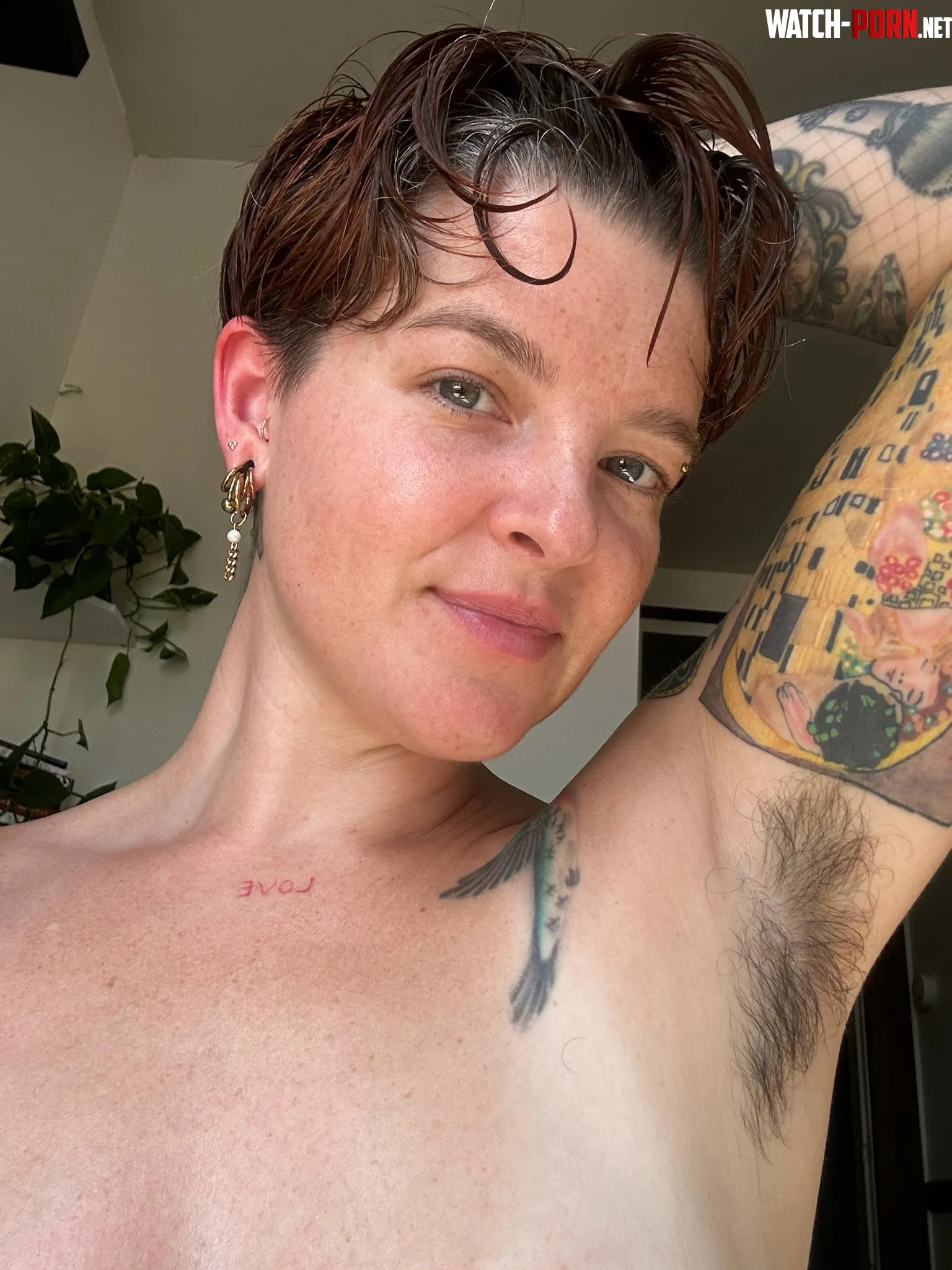 hairy pits just for you :3 by rosaleebloom_