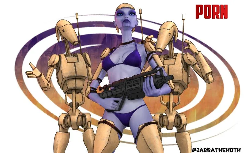 [Art Commission] Hypnotized Ventress Thinking She's a Clanker (JabbaTheHoth) by DistrictRude5429