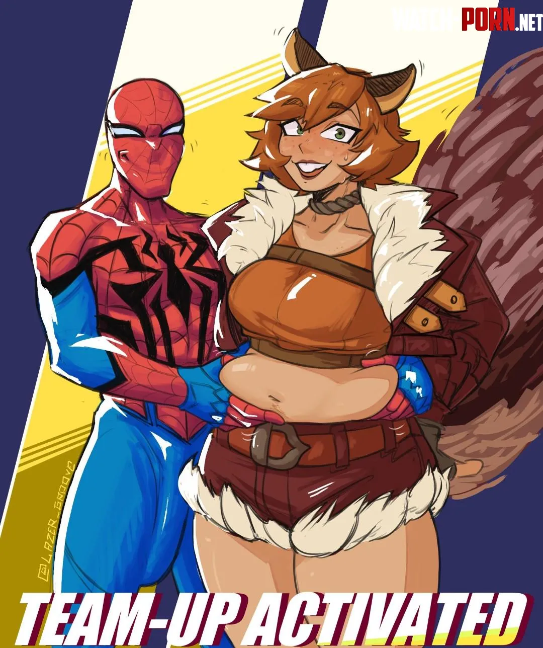 Peter really loves being paired up with Doreen in battle... (Lazergroove) by YearSouth6089