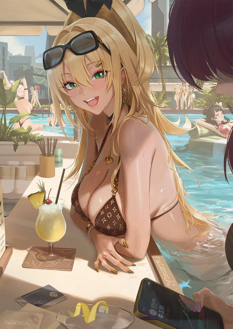 Thumbnail Rupee at the pool [Nikke]