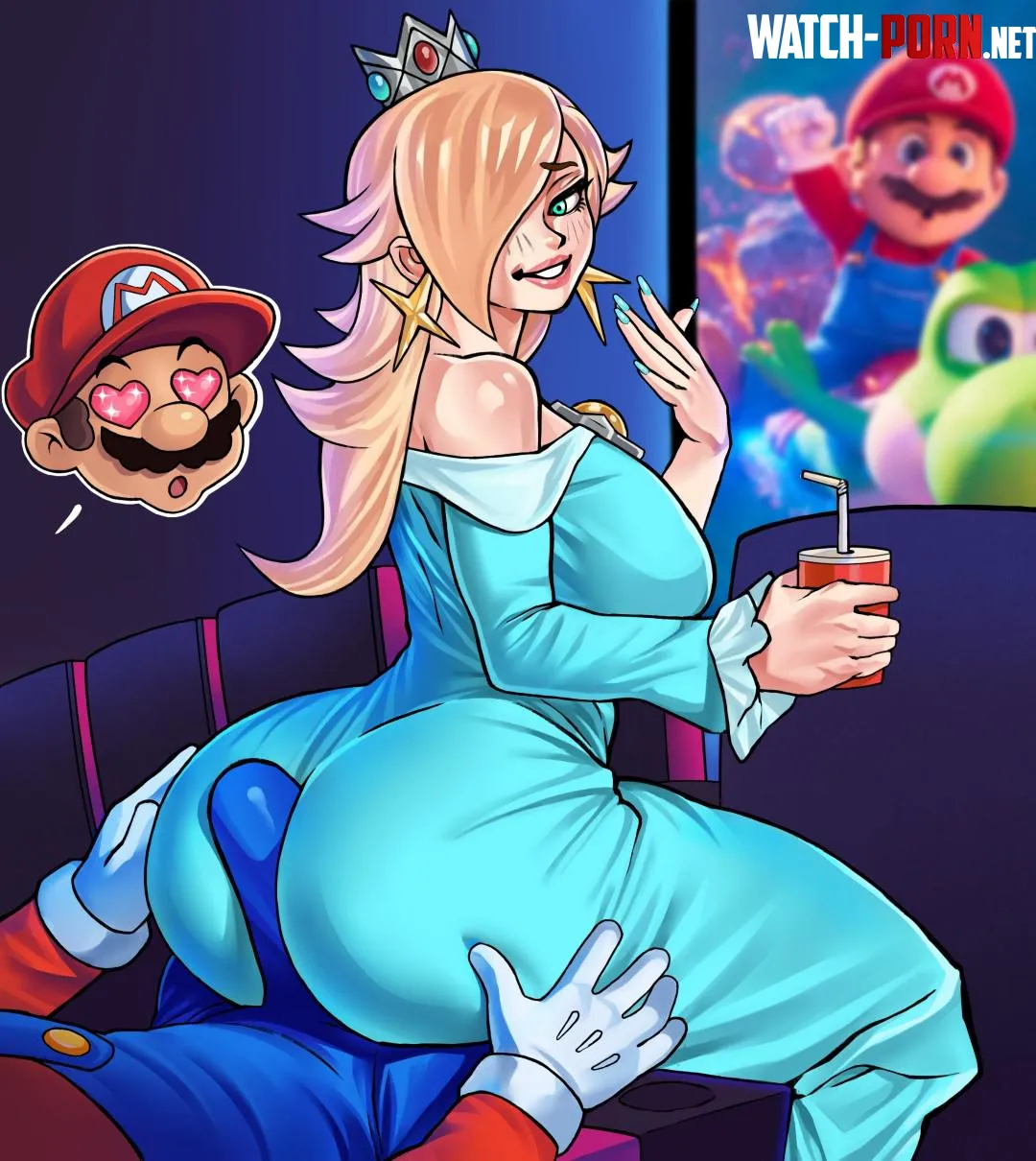 Princess Rosalina x Mario (akeron 20) [Mario Series] by Massive-Lime-3427