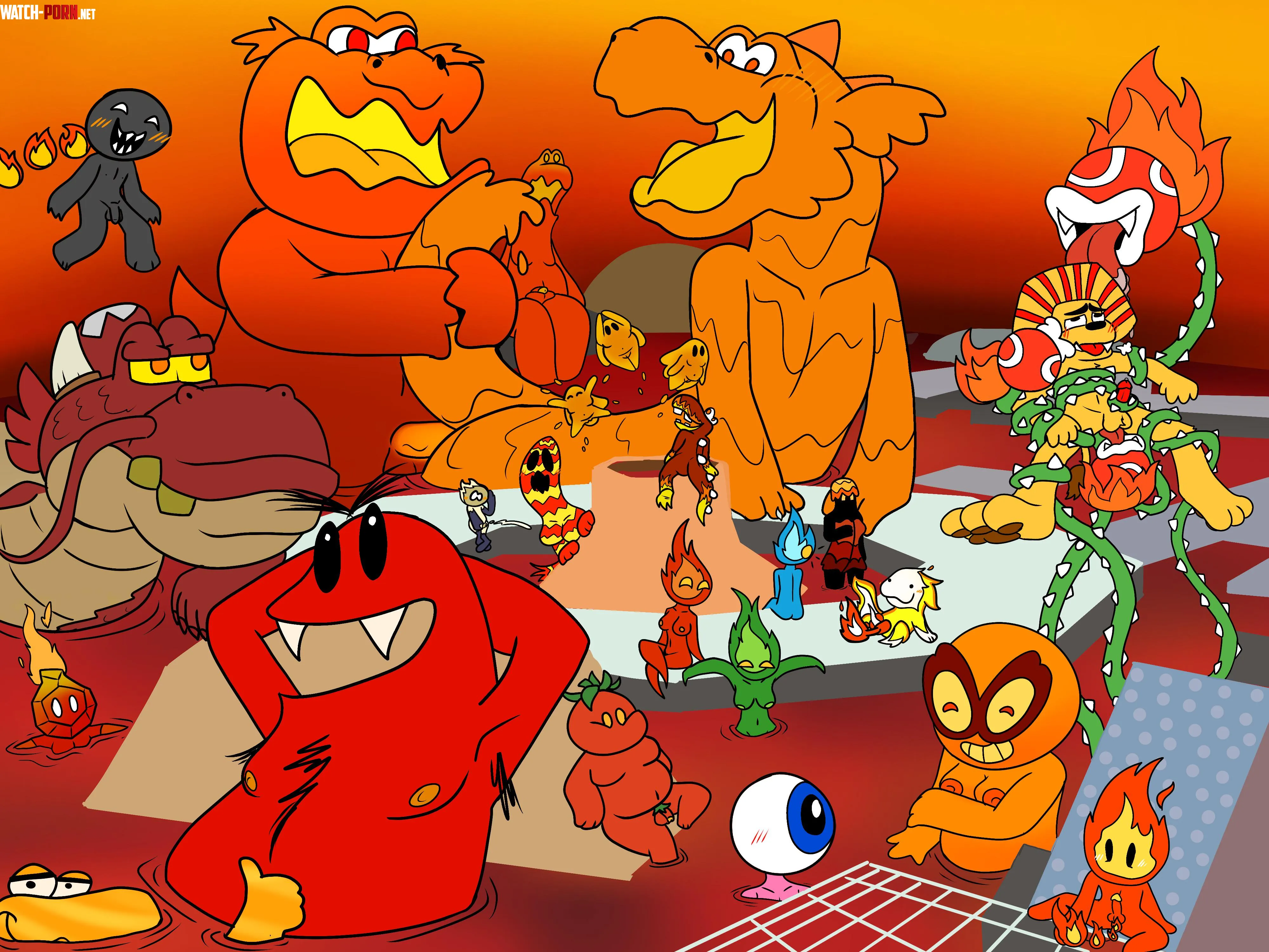 Lethal Lava Land (my art) by Robert-Downey-Cumber
