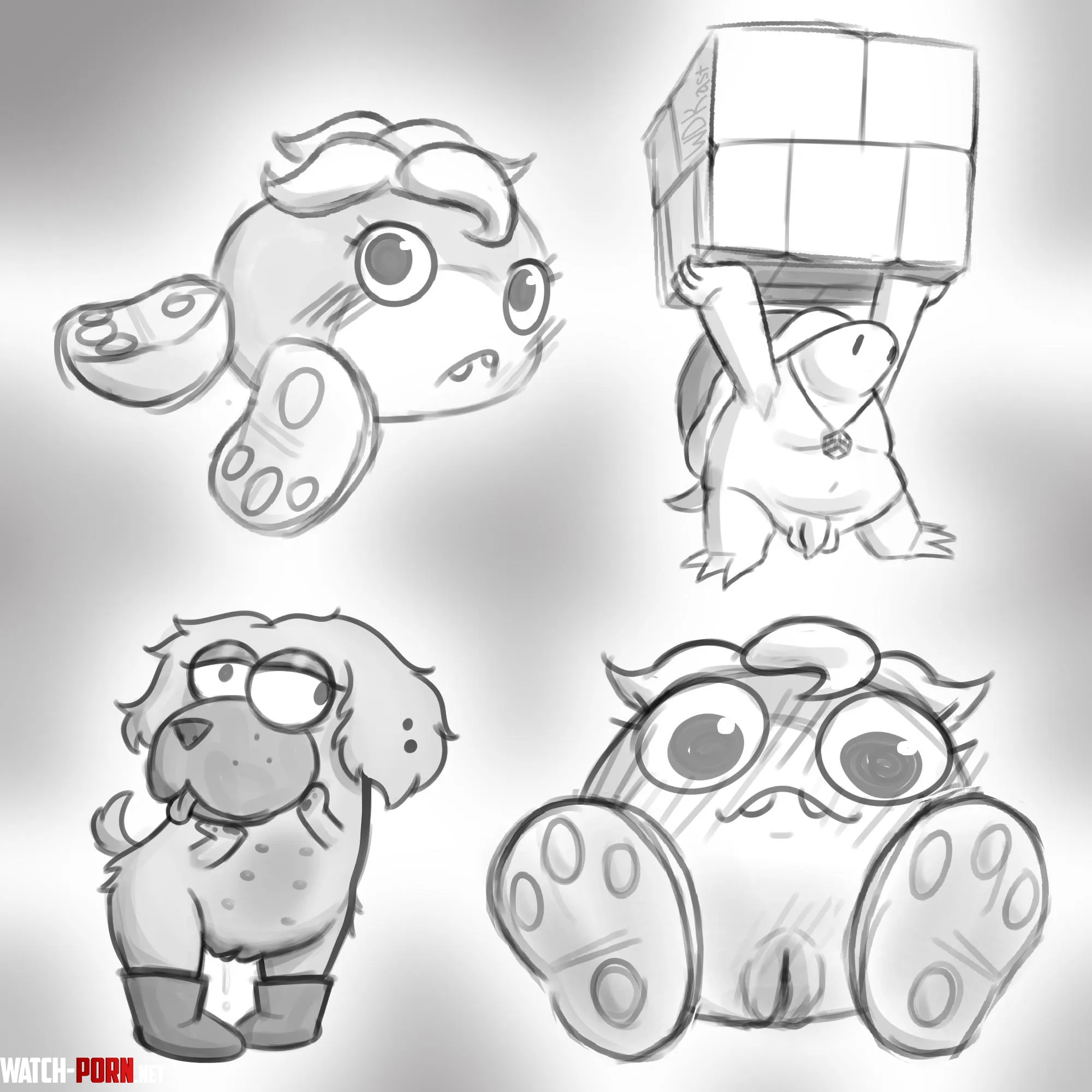 Various mario enemies (art by me) by Robert-Downey-Cumber