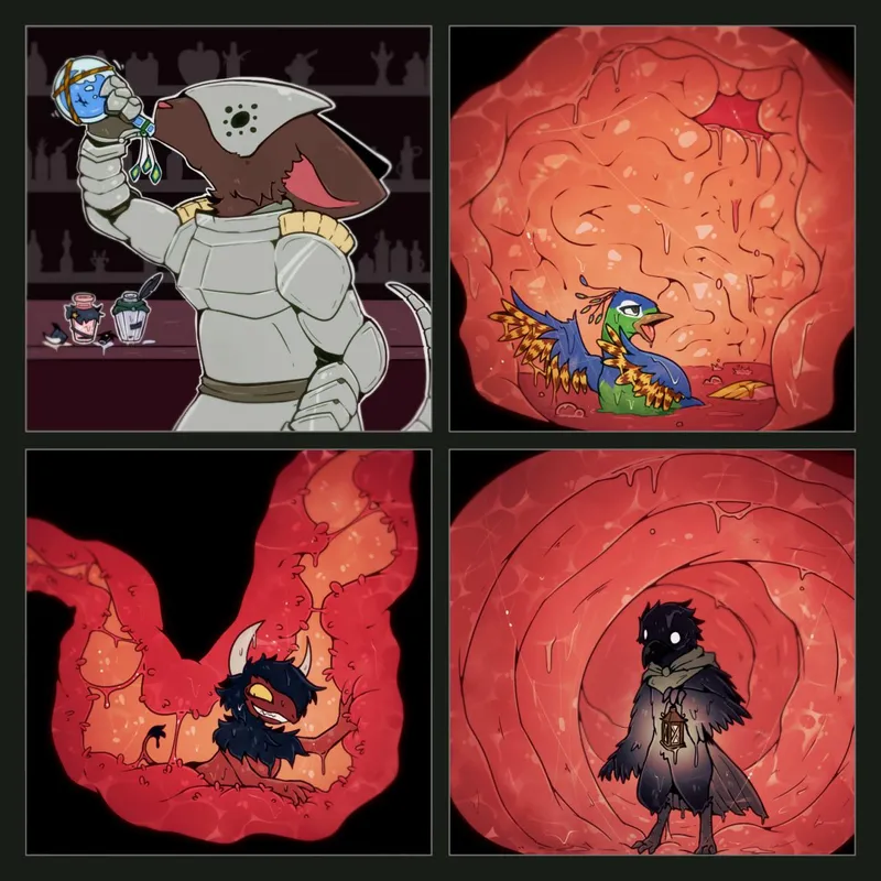 Thumbnail {Image} Potion Perils (🎨By honezika427)