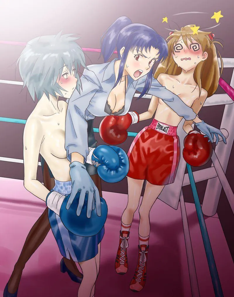 Thumbnail Rei vs Asuka boxing match