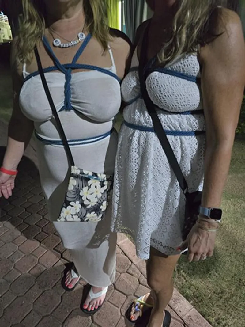 Thumbnail Just two sexy MILFs ready to enjoy Mediterranean night wat the resort......White makes us feel so pure :)  LOL