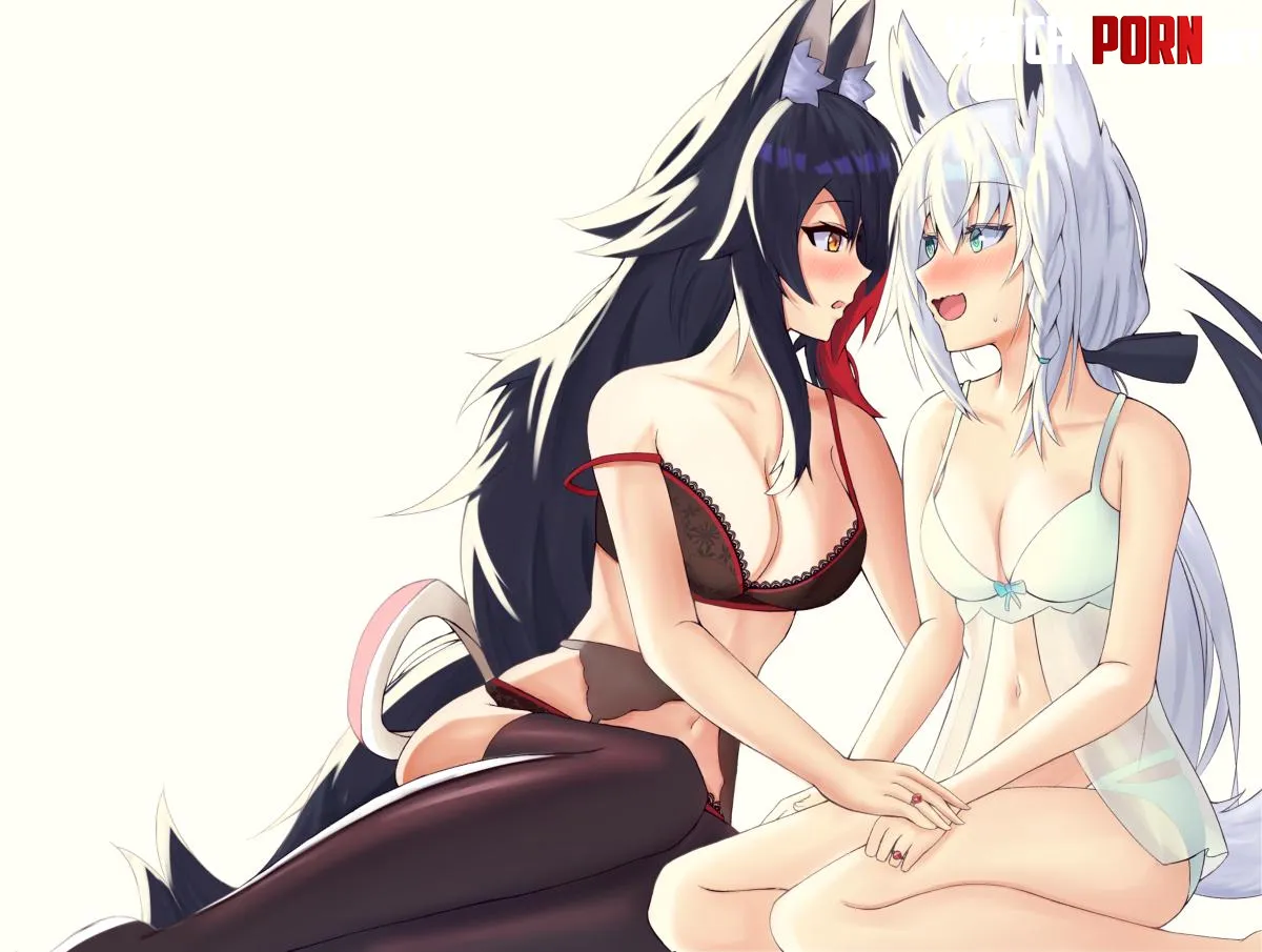 Getting nervous as they come closer to kissing [Hololive] by AnimeChan39