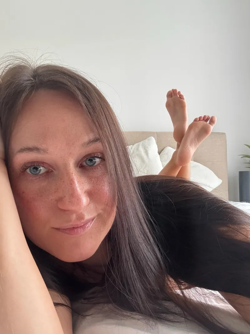 Thumbnail super close freckle selfie..