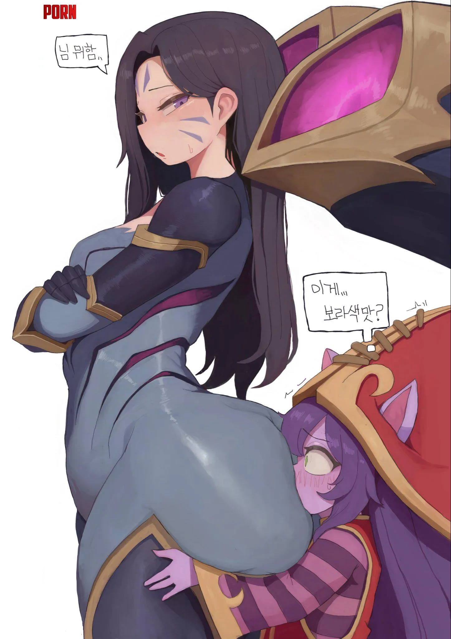 Lulu buried her face in Kai'Sa ass (kimsomangg2) by Eepsiee