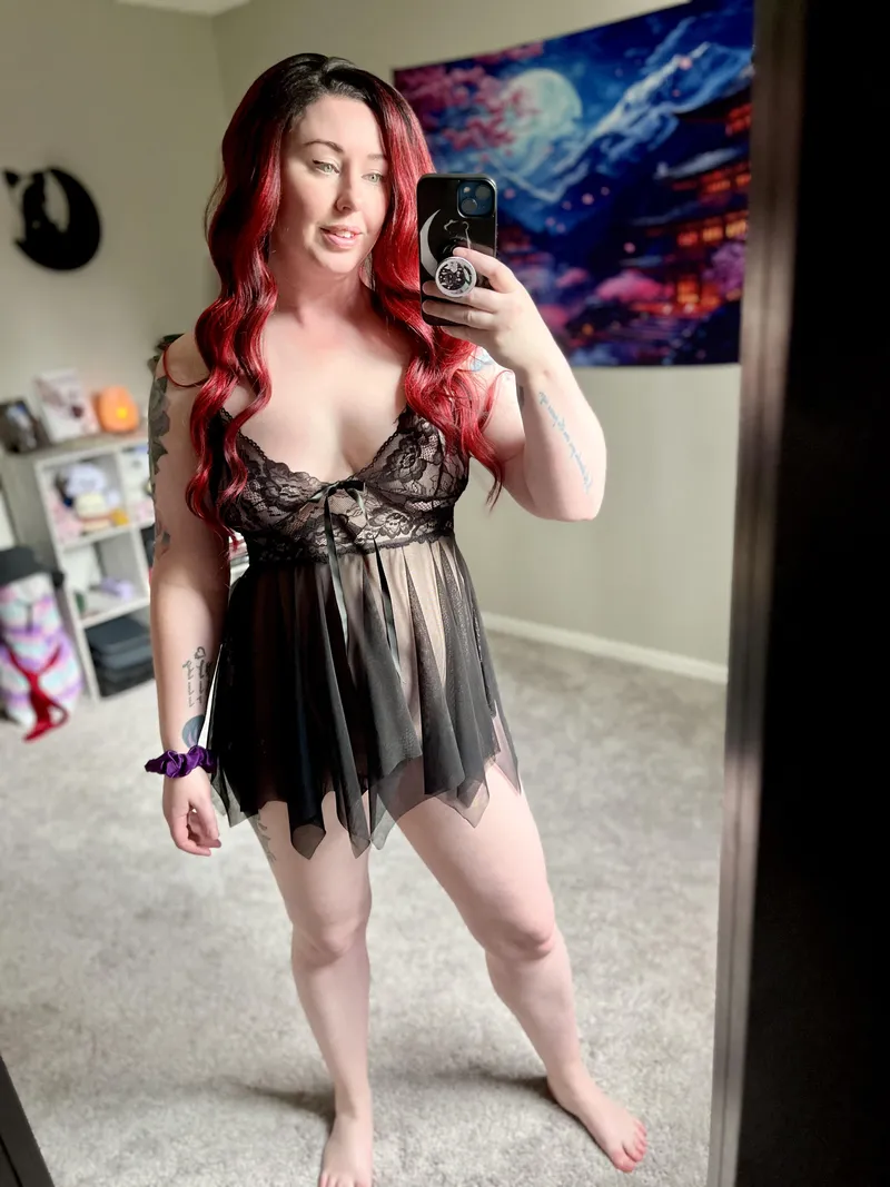 Thumbnail Wanna see more cute outfits and lingerie? 🖤❤️