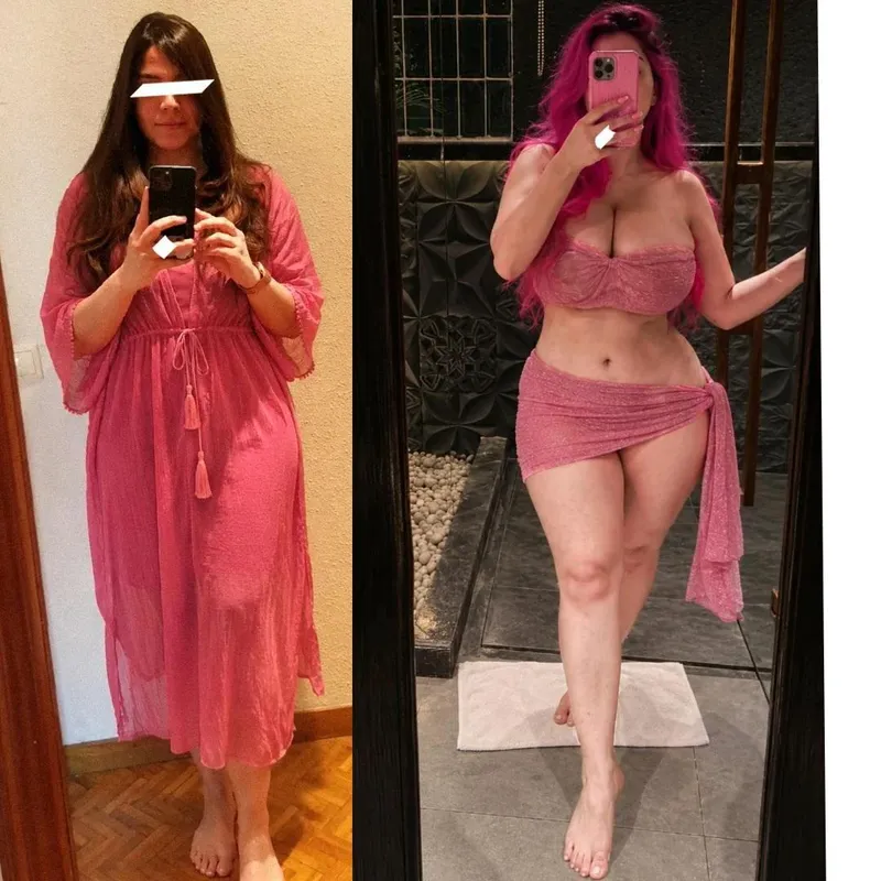 Thumbnail Glow up from shy prude who covered even at pool parties to hubby's pink haired porn inspired bimbo trophy slutwife wearing fits which barely contain my bimbo udders or my phat ass because I crave the objectification and attention <3 by pinkbimbolilyyy