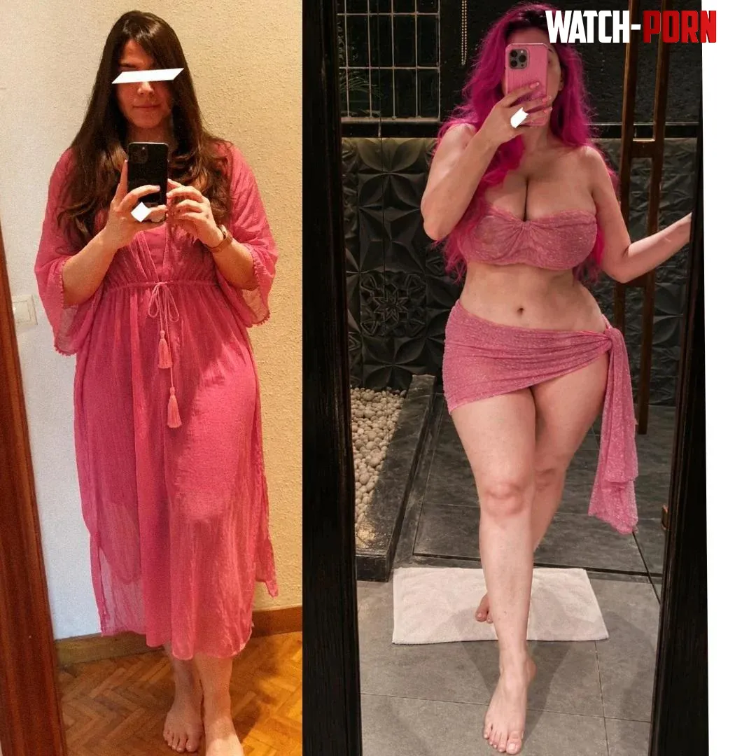 Glow up from shy prude who covered even at pool parties to hubby's pink haired porn inspired bimbo trophy slutwife wearing fits which barely contain my bimbo udders or my phat ass because I crave the objectification and attention <3 by pinkbimbolilyyy