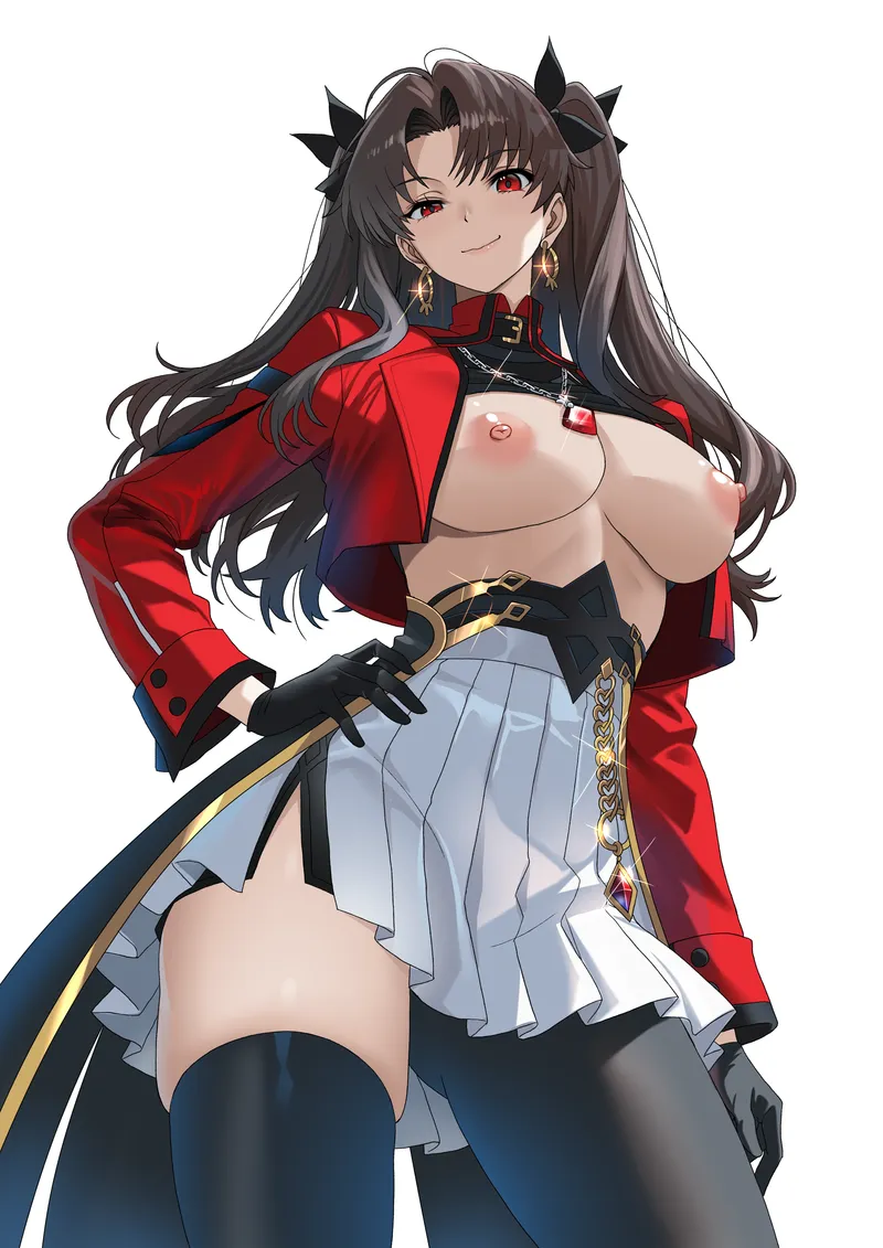 Thumbnail Rin showing off her boobs (kogarasu1st) [fate]