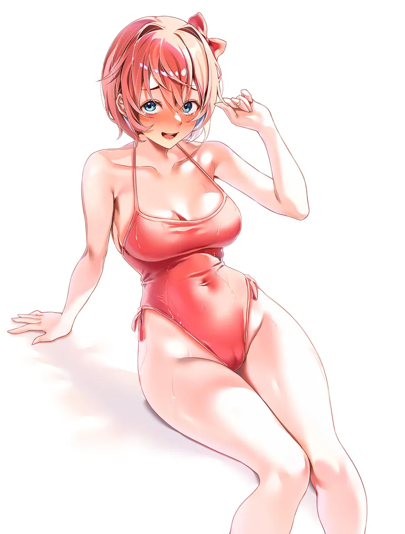 Thumbnail Sayori swimsuit (Machulanko) by No_thoughts_anymore