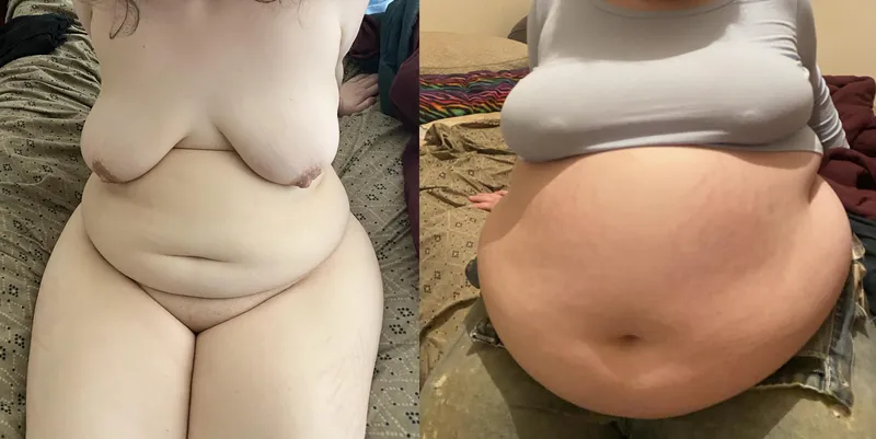 Thumbnail Definitely can’t hide this huge belly anymore. I’m starting to outgrow all my clothes!