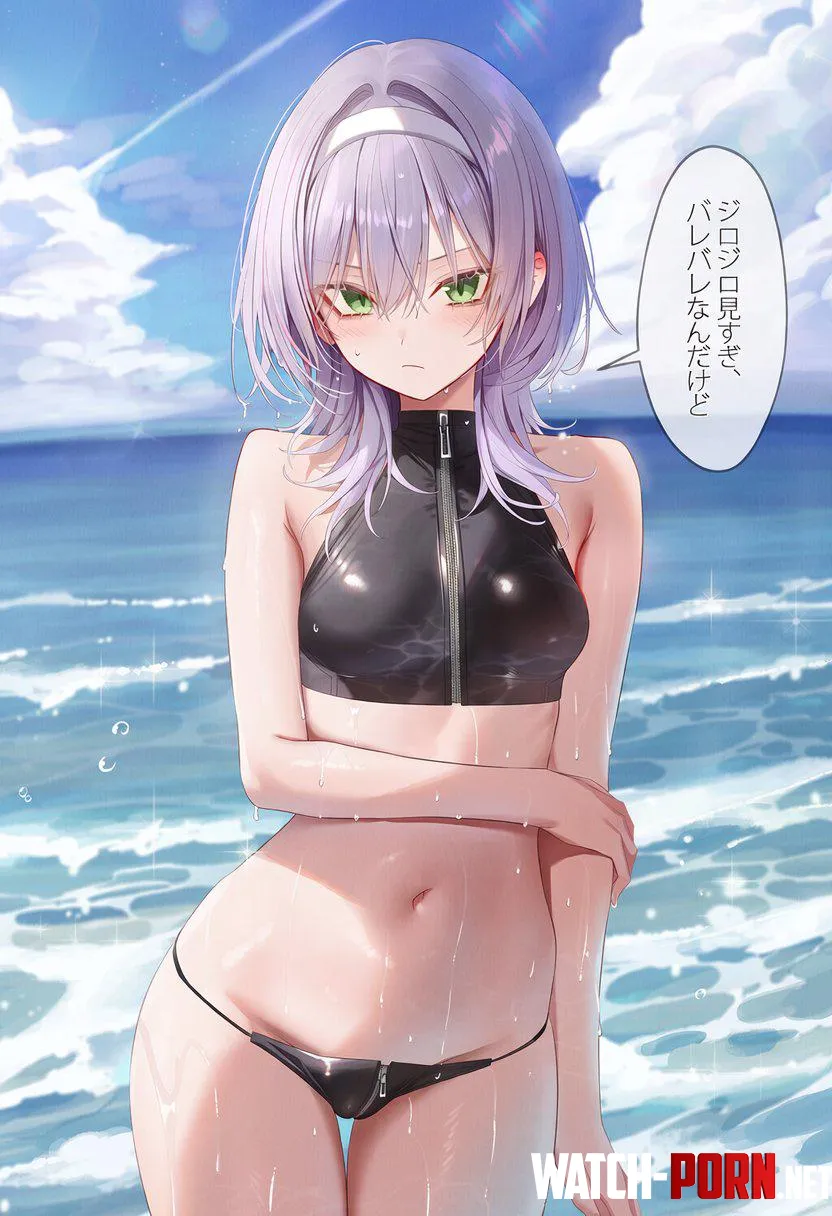Beach Tsundere by WoolsonDaSheep