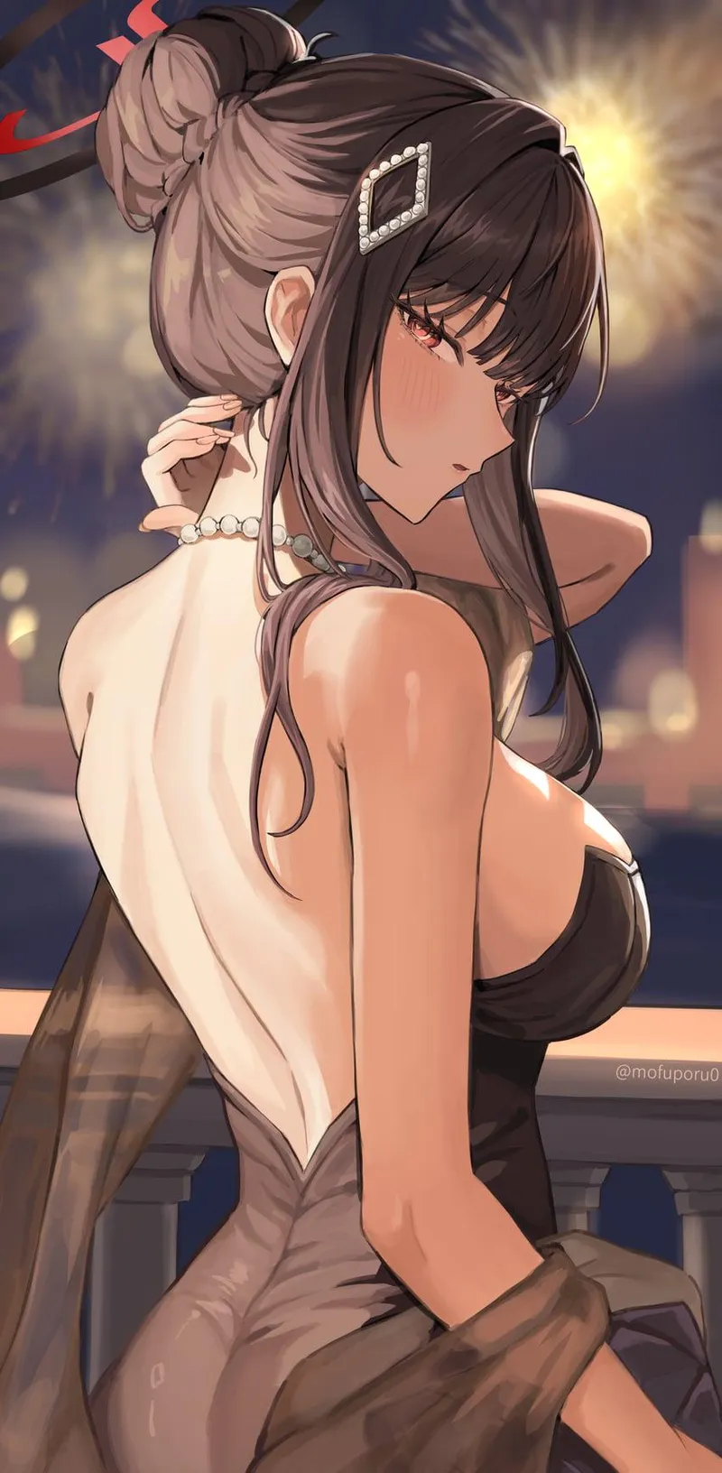 Thumbnail Rio goes on a nightout [blue archive] (mofuporu0) by RainDMask