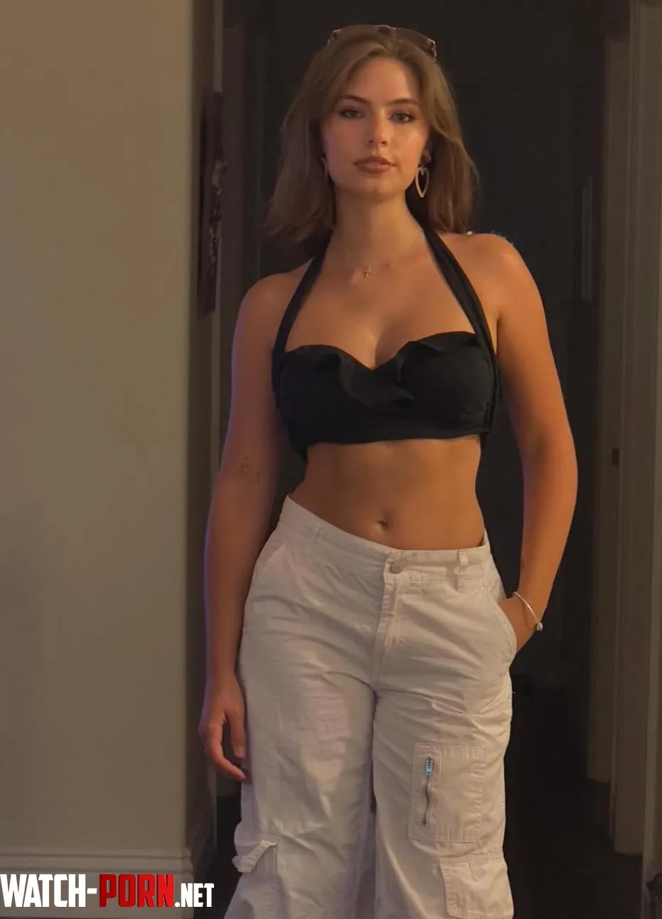 Black crop top by FamiliarBelt123