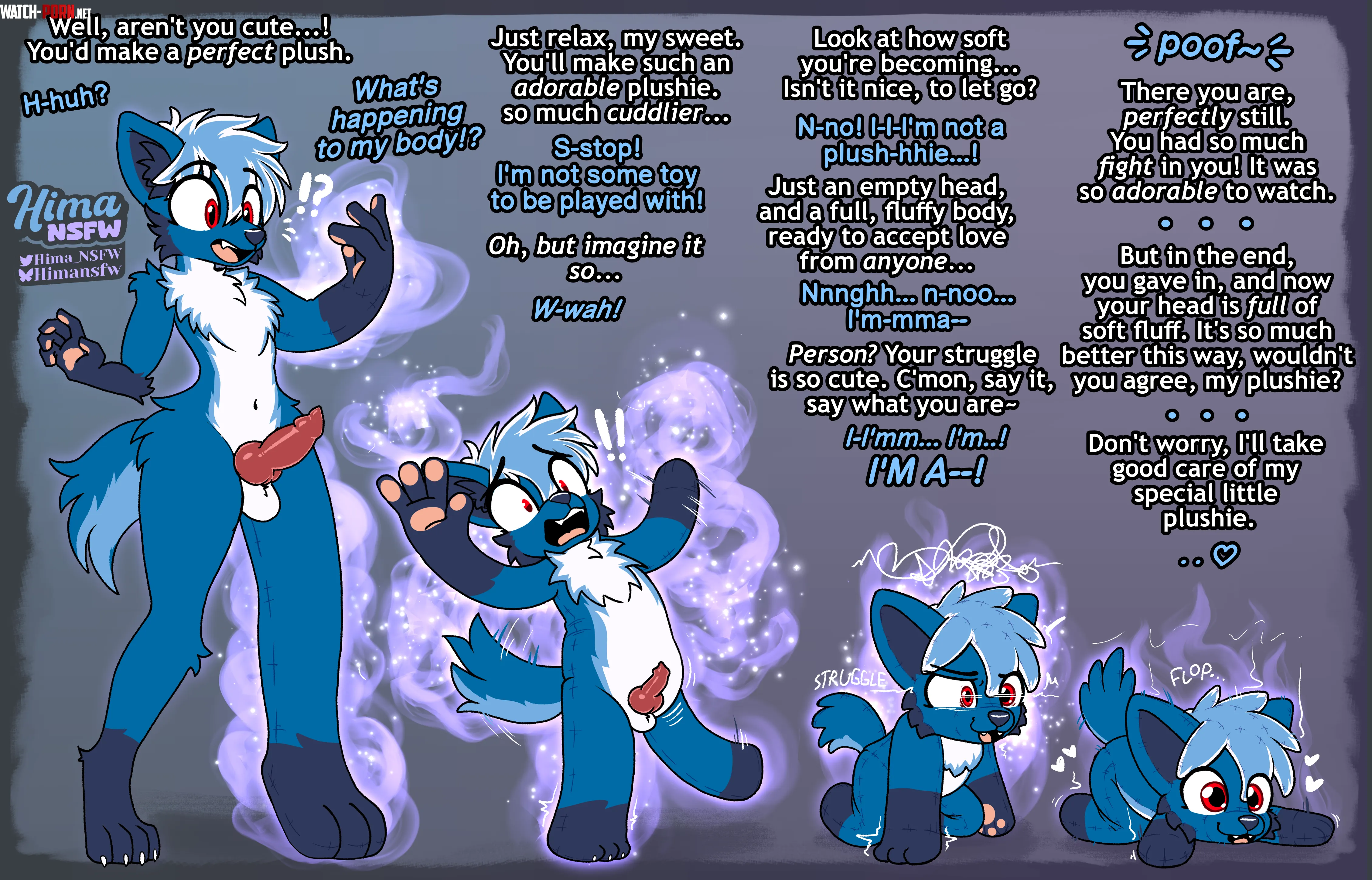 No matter how hard you fight it, you are getting so small, so soft, and soon so stiff~ (hima_nsfw) by GoldenJackal2