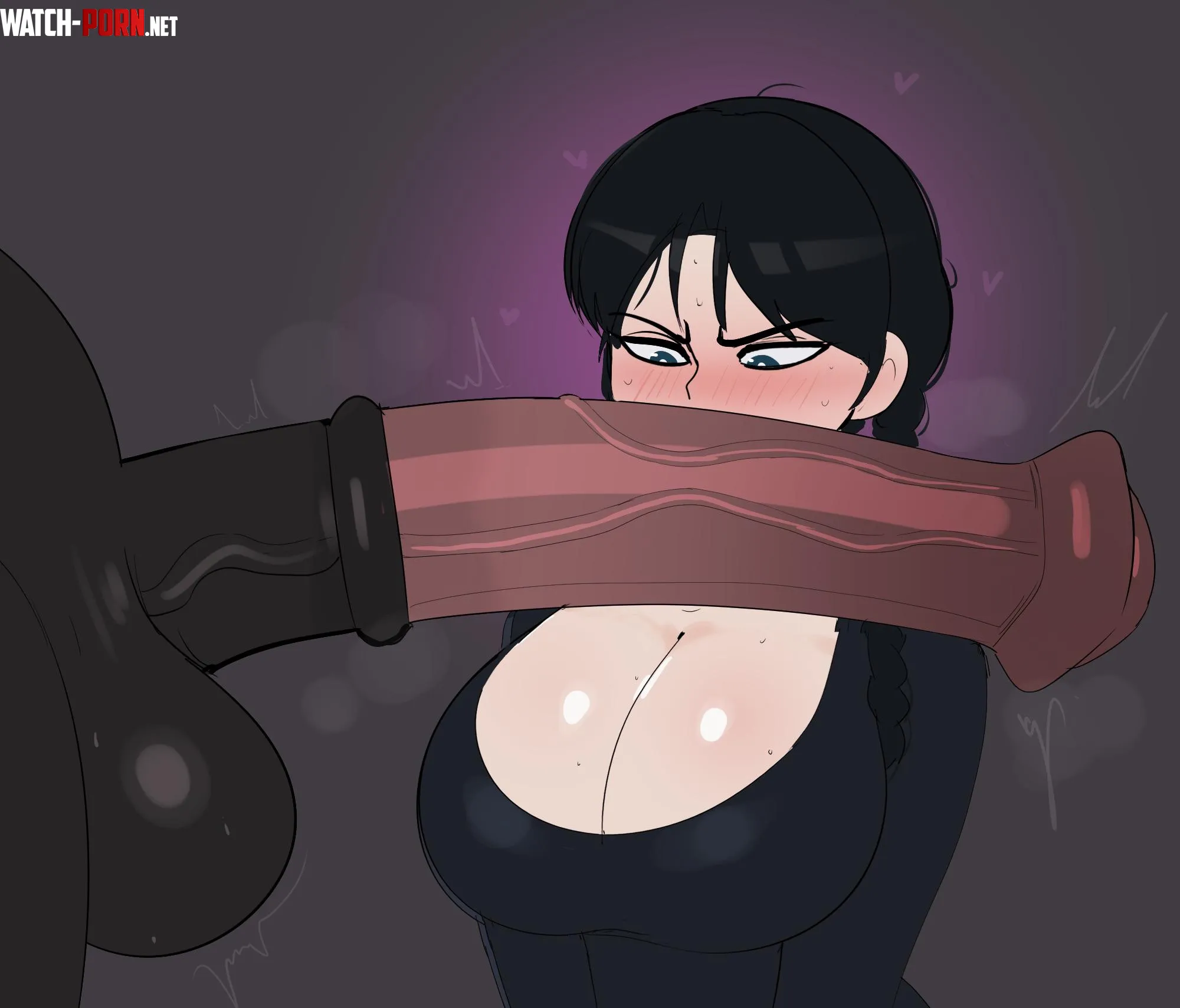 Wednesday loves her horse~ (G3mma) by Hi-people-bronze