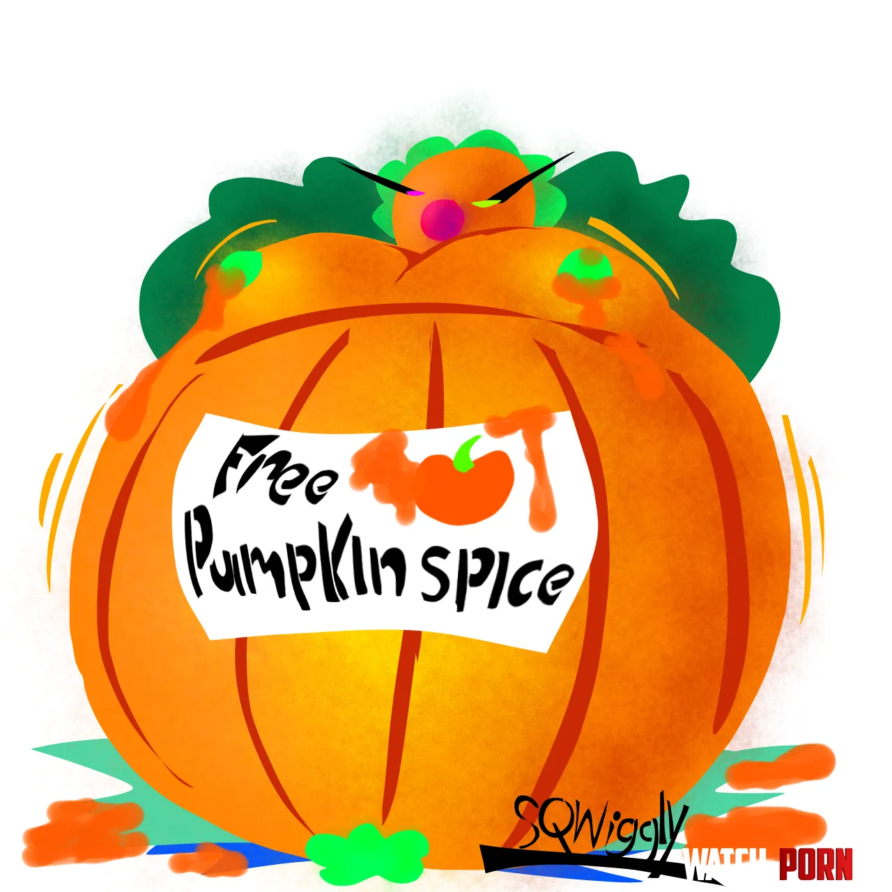 Pumpkin Spice Dispenser By Sqwiggly (Me :3) by WeirdTfDude