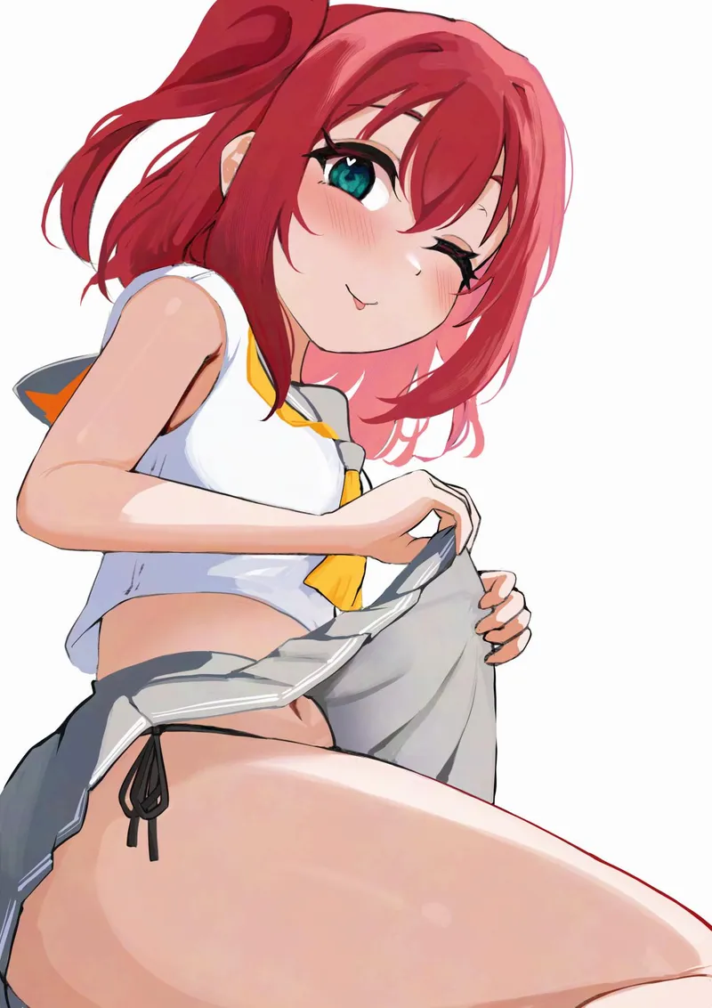 Thumbnail Ruby Kurosawa revealing what's under her skirt (evildaddy12) [Love Live] by LafterMastr