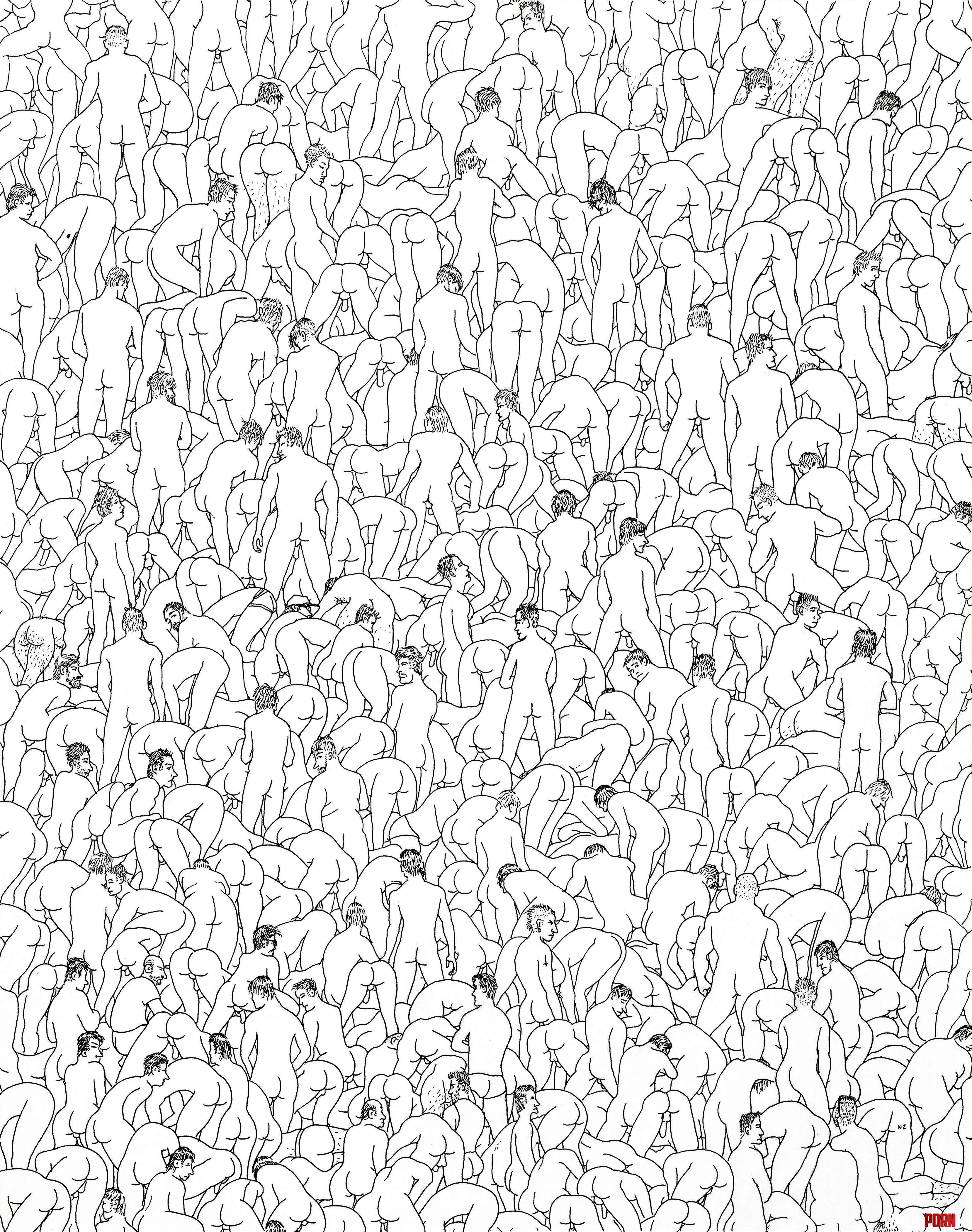 OC I drew a bunch of man bums. They are available as prints for your walls. by NadimZaidiArt