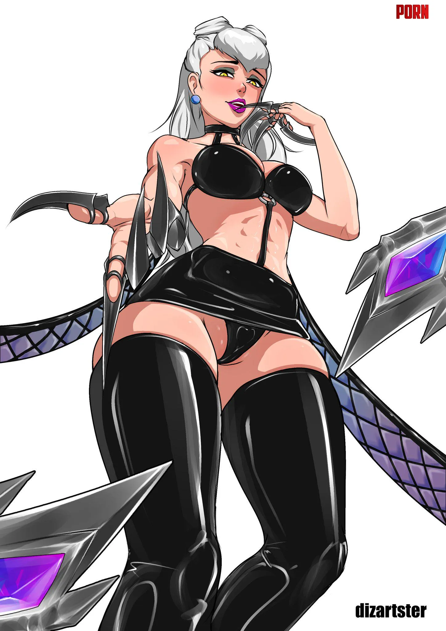 Evelynn in Latex Outfit (Dizartster) [League of Legends] by Cortxna