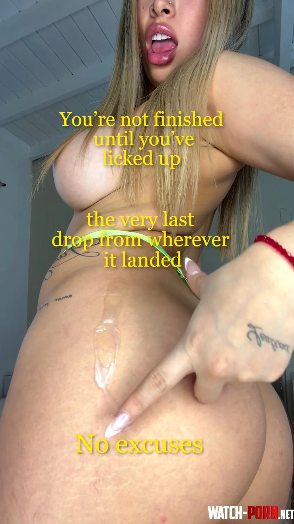 Do you feel ashamed? Or happy to obey and eat your own cum, loser? by LushyMarii