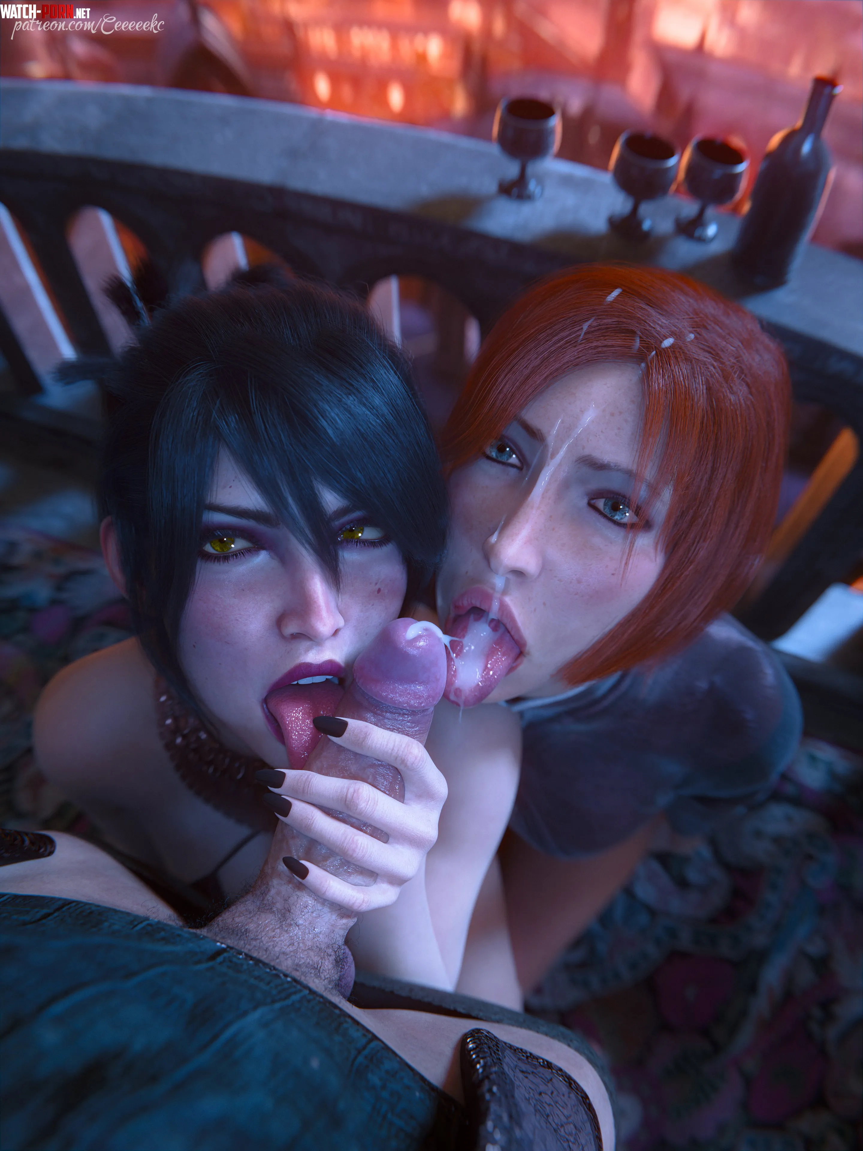 Morrigan and Leliana (CEKC) [Dragon Age] by EroTamaX